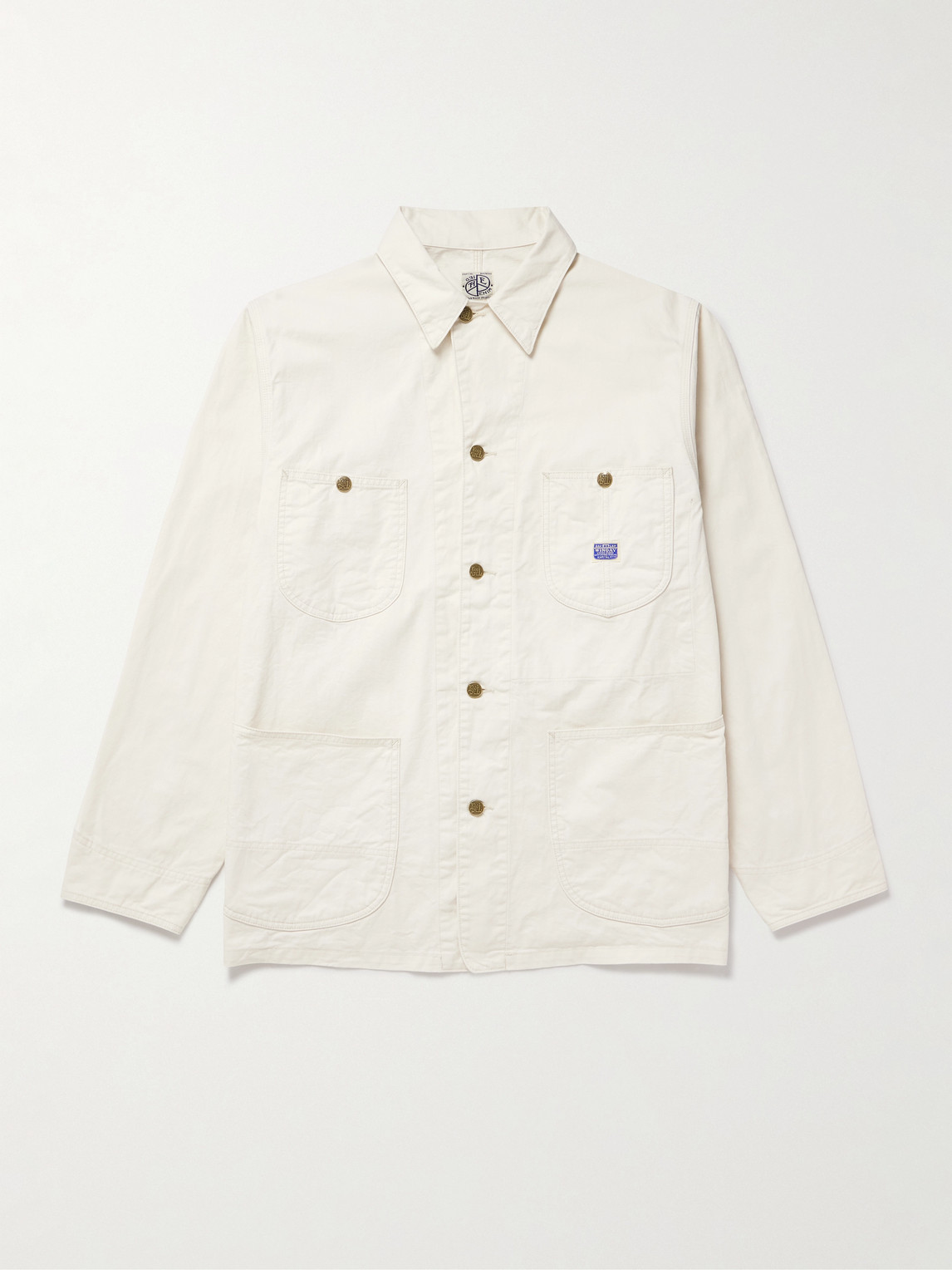 Kapital Rough-face Printed Cotton-twill Overshirt In Neutral