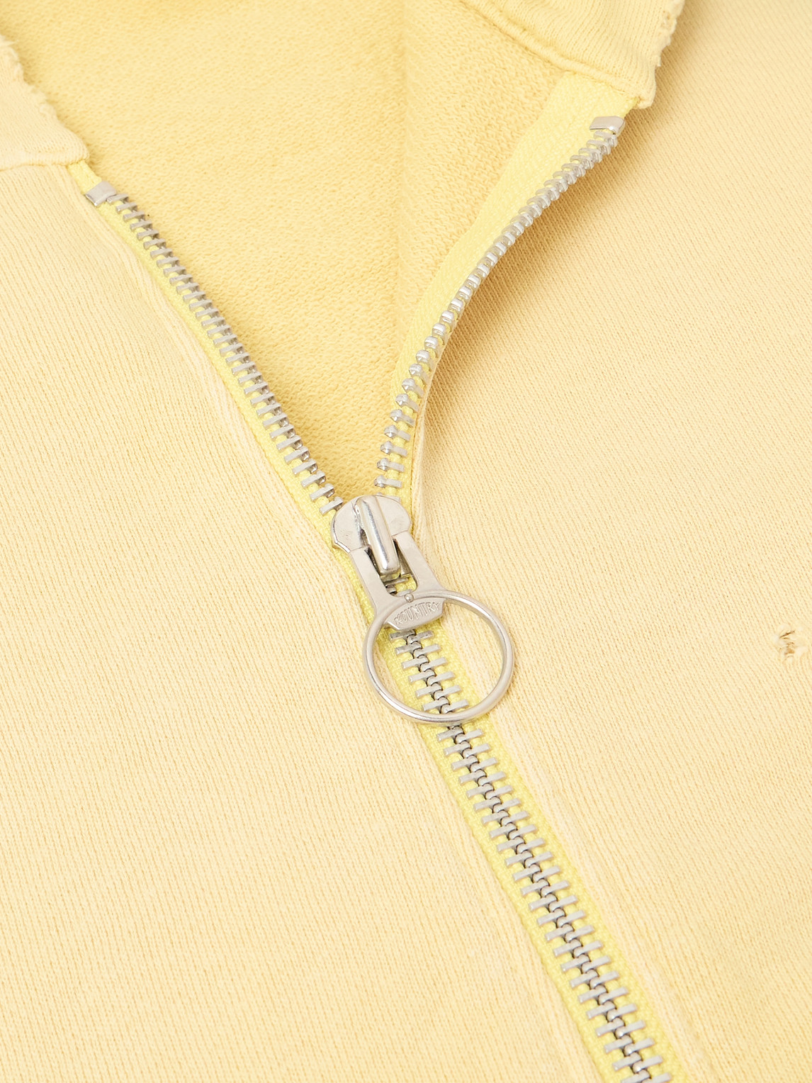 Shop Kapital Embelished Distressed Cotton-jersey Zip-up Hoodie