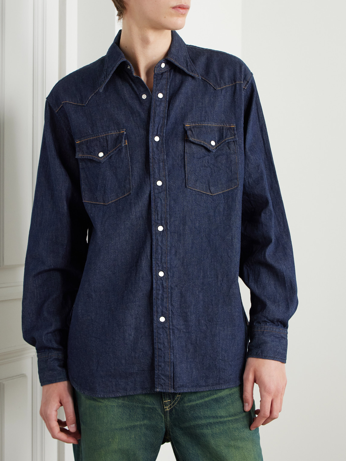 KAPITAL HUSKY DENIM WESTERN SHIRT