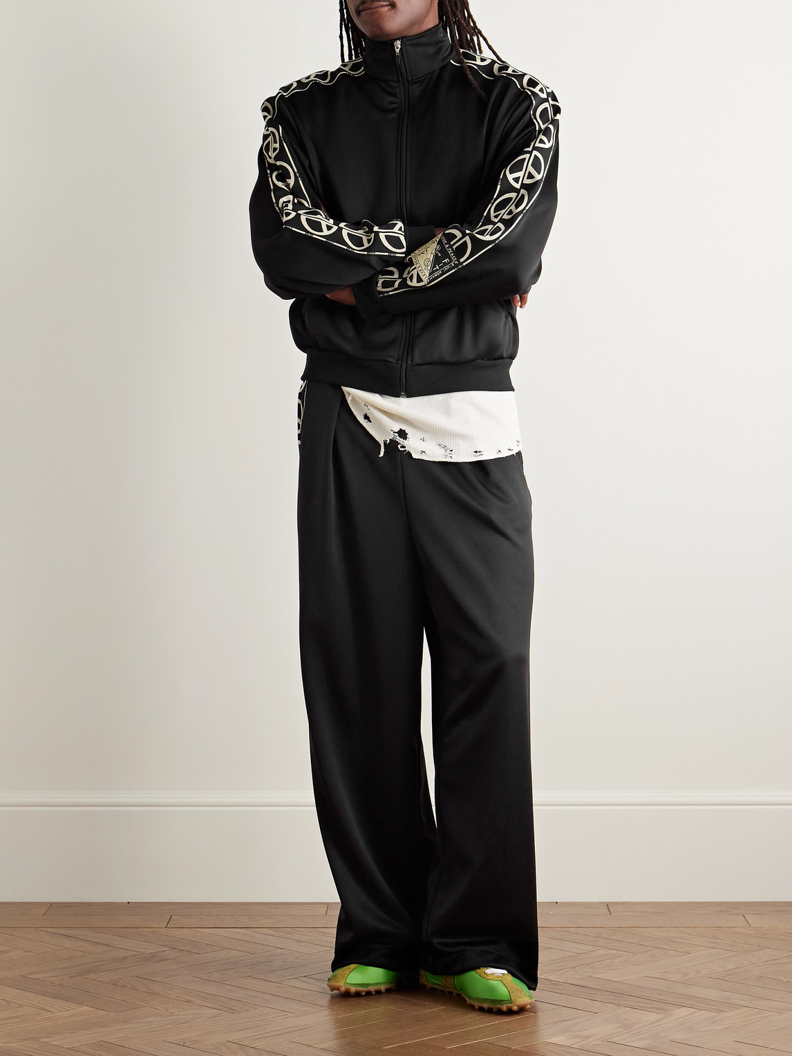 Kapital Th.d.d. Webbing-trimmed Tech-jersey Track Jacket