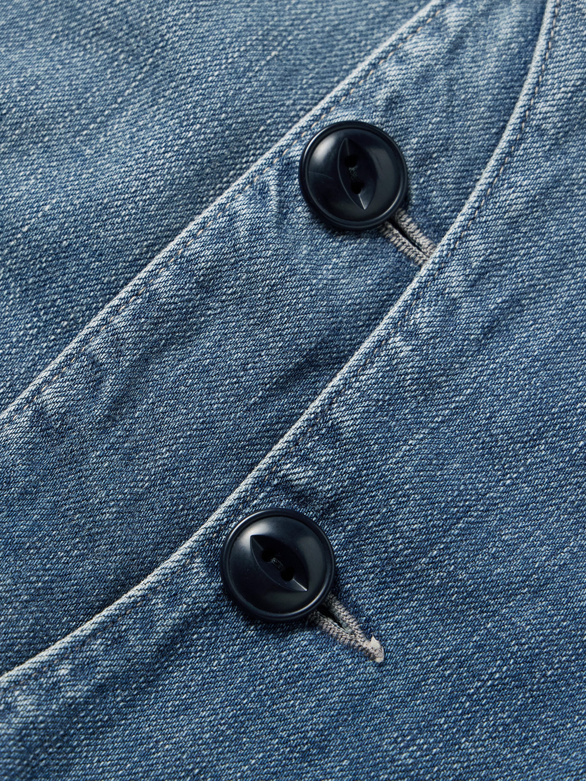 Kapital Thunderbird Panelled Denim Blouson Jacket In Blue
