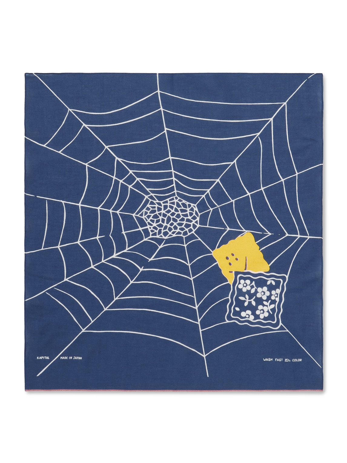 Fastcolor Printed Selvedge Cotton-Voile Bandana