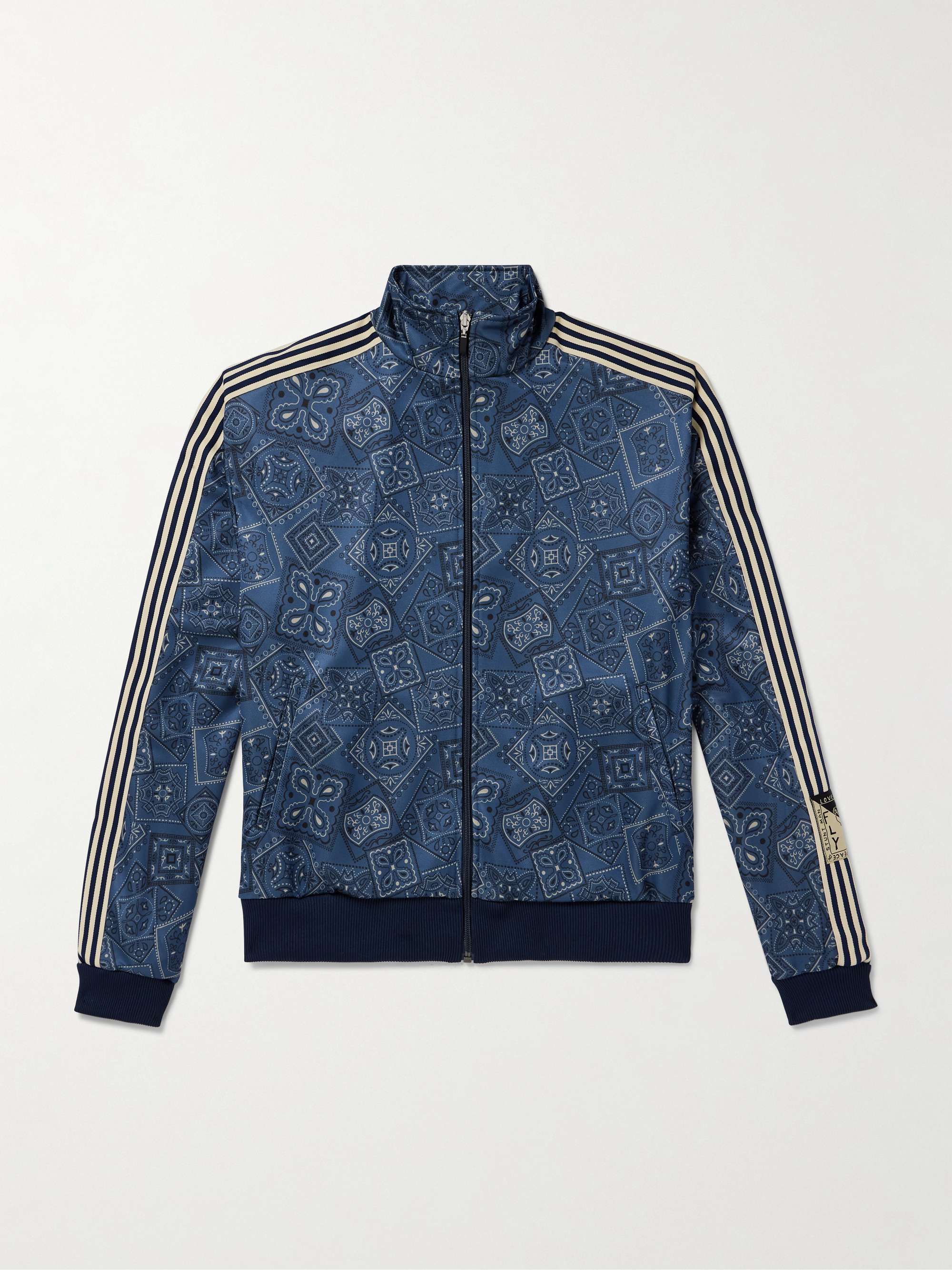 WEIV Men's Paisley Bandana Print Track Jacket & Short Set – Casual Sweat Set S-3XL, Summer
