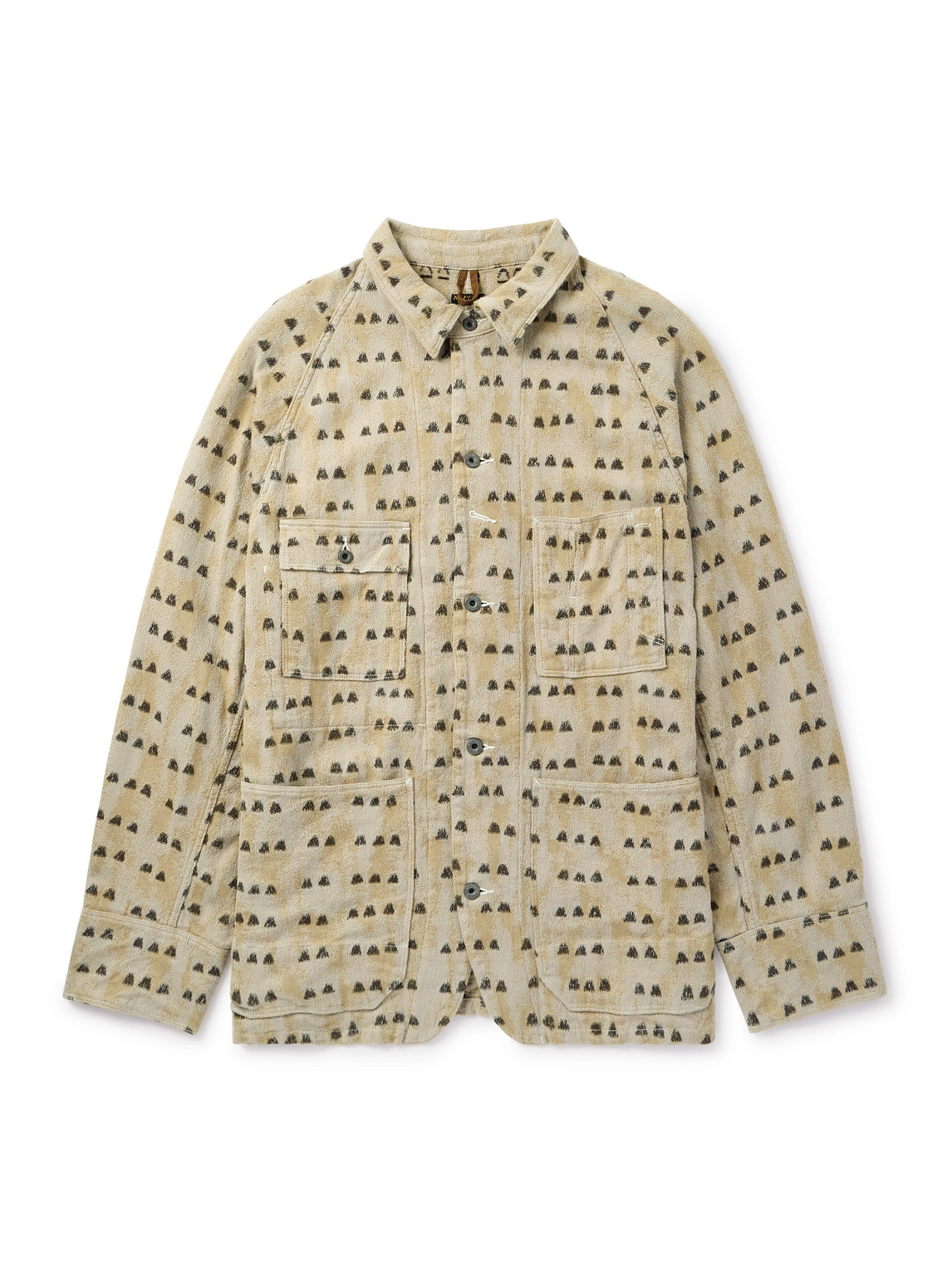 Kapital Cotton-jacquard Overshirt In Neutral