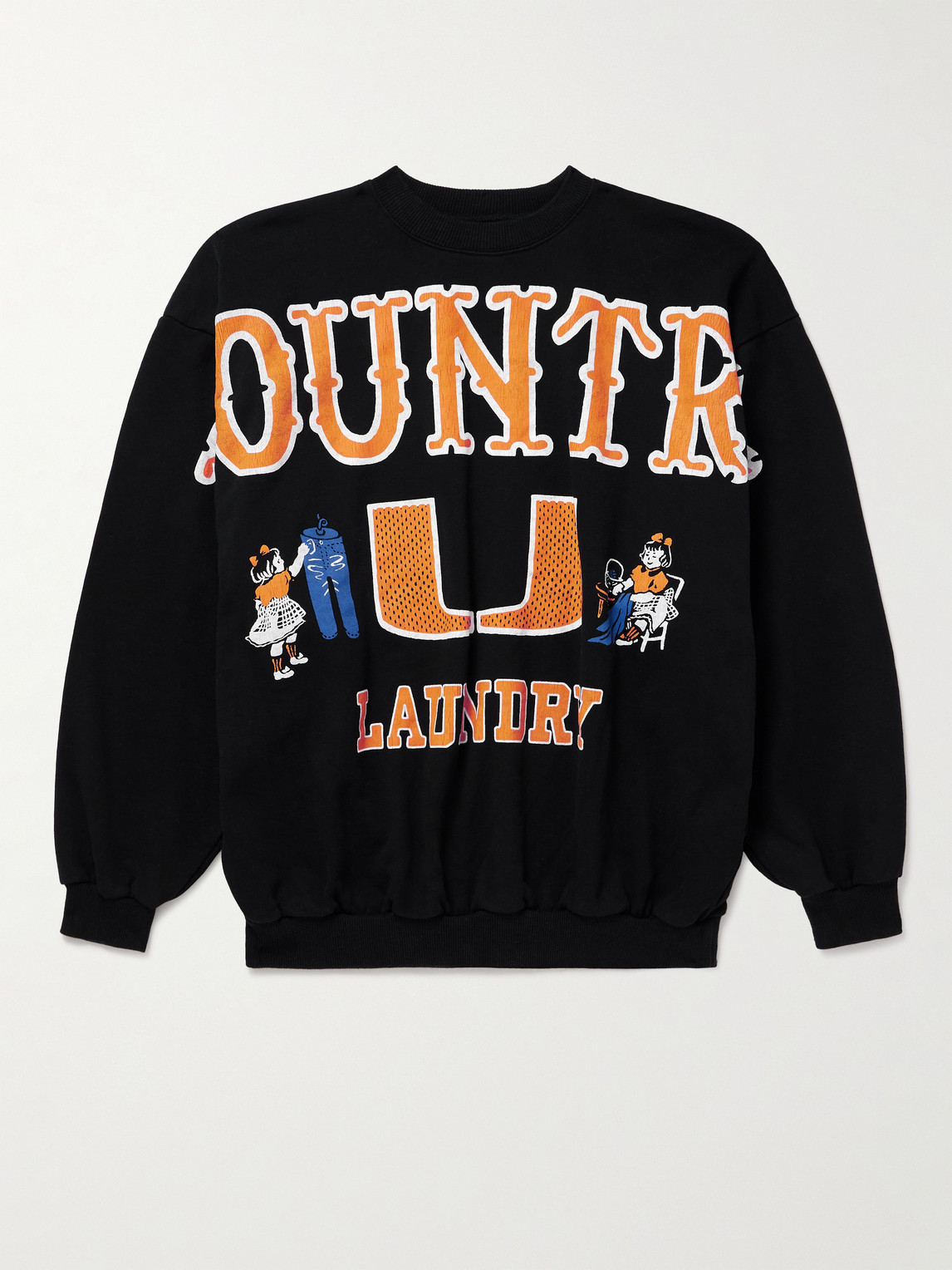 KAPITAL Printed Cotton-Jersey Sweatshirt - Men