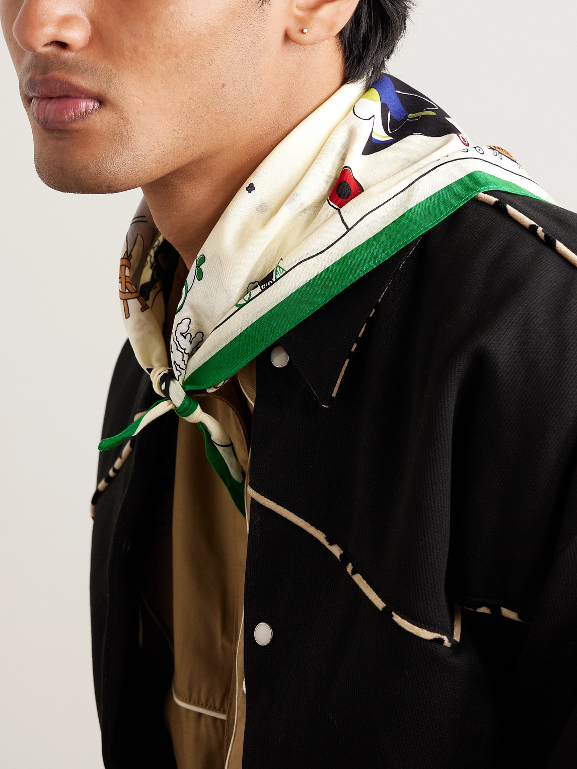 Shop Kapital Printed Cotton-voile Bandana