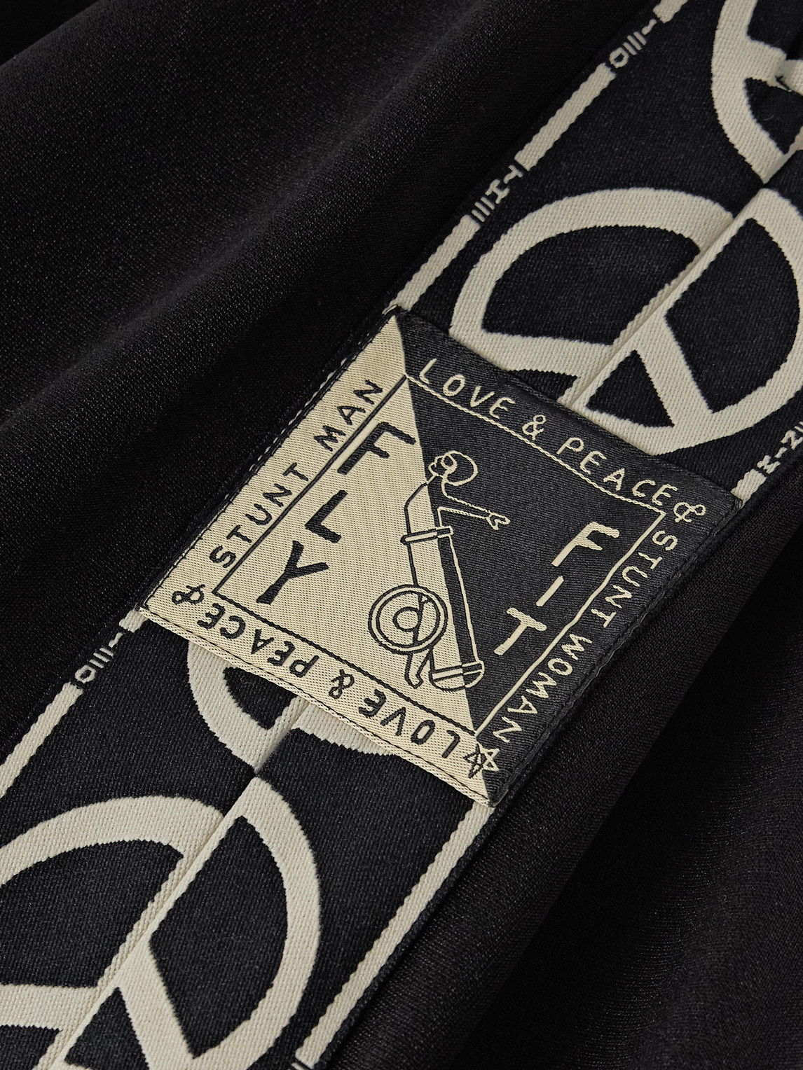 Shop Kapital Th.d.d. Wide-leg Pleated Webbing-trimmed Tech-jersey Track Pants