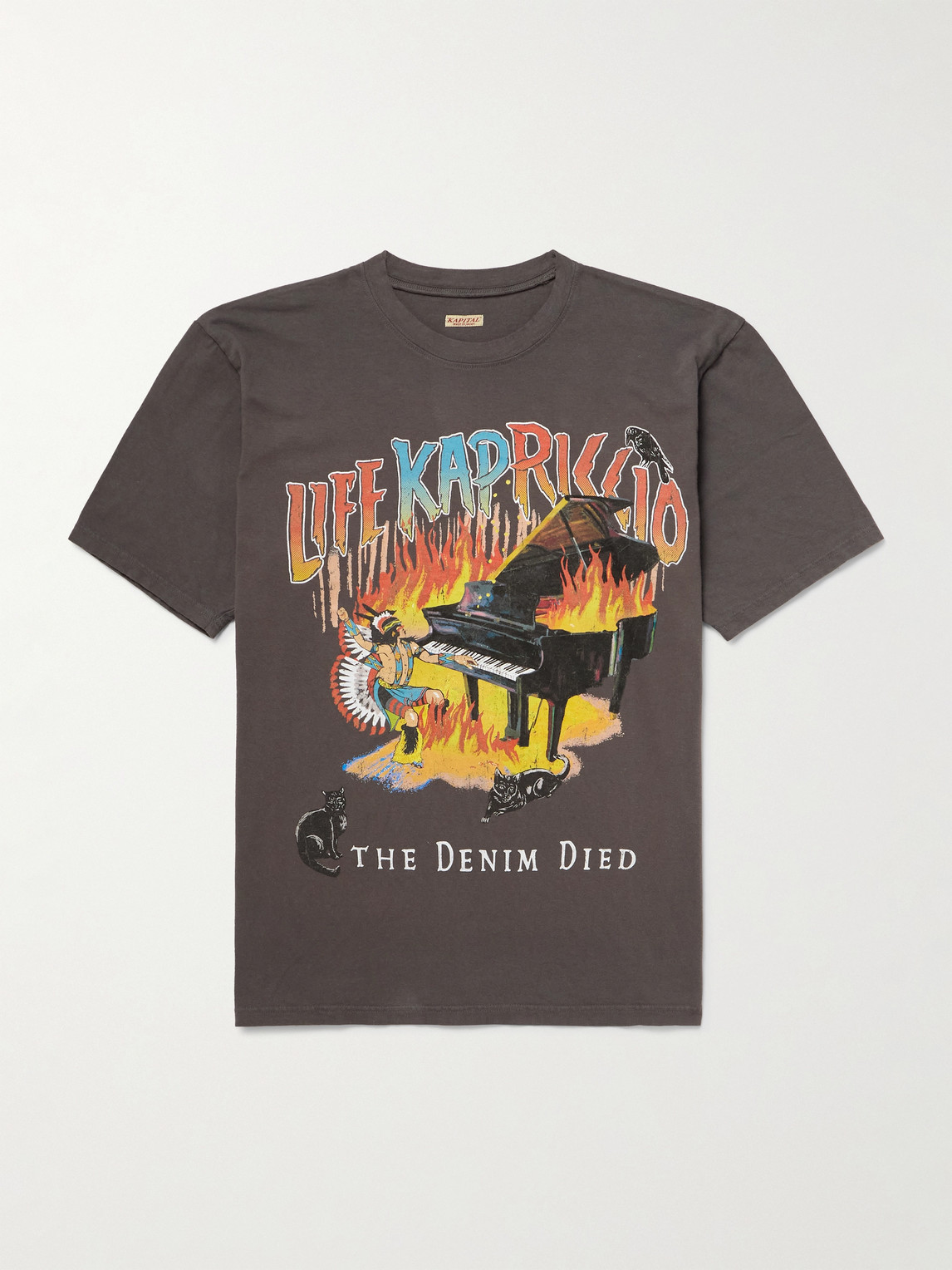 KAPITAL Printed Cotton-Jersey T-Shirt - Men