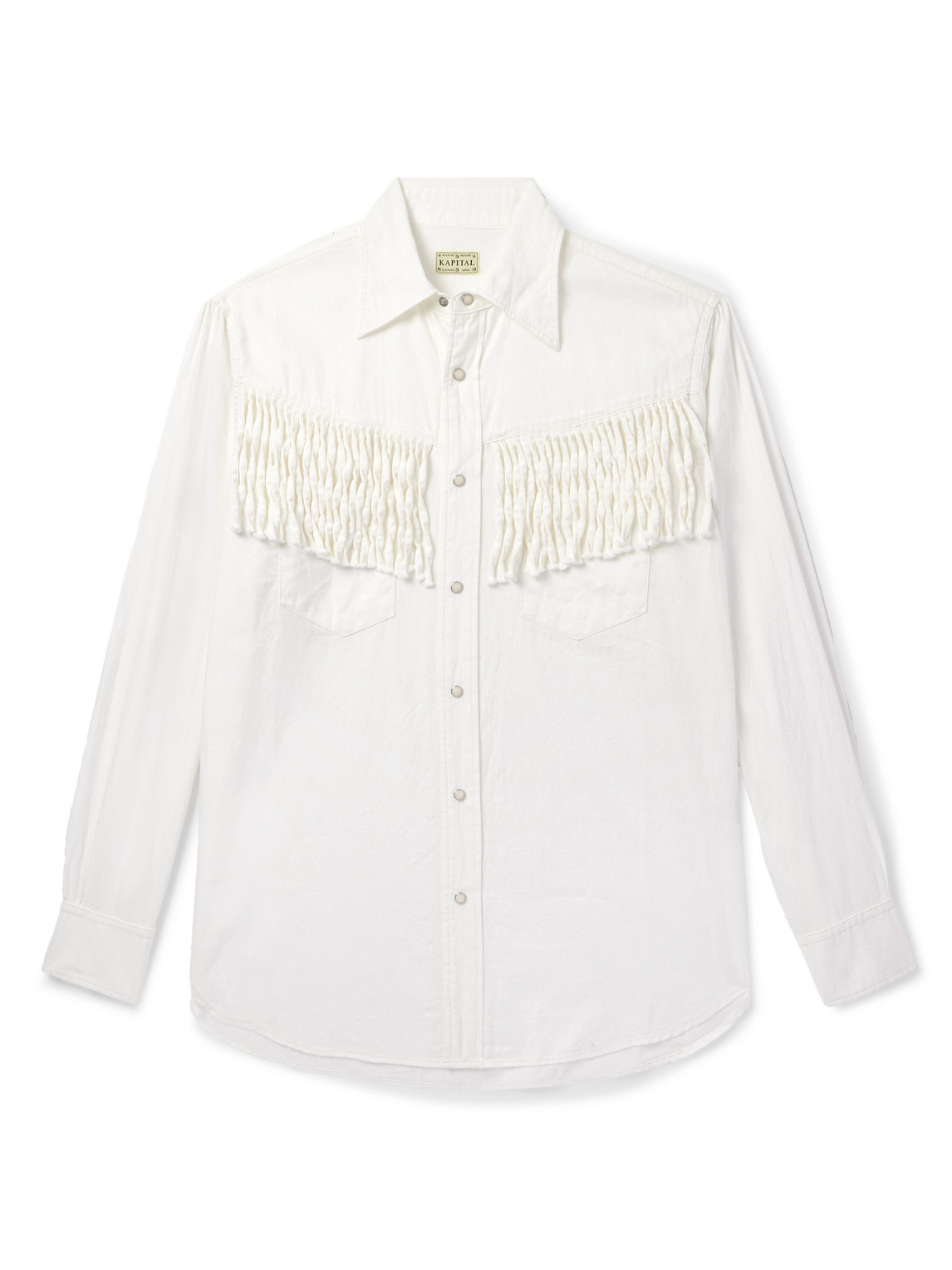 Kapital Husky Fringed Denim Western Shirt