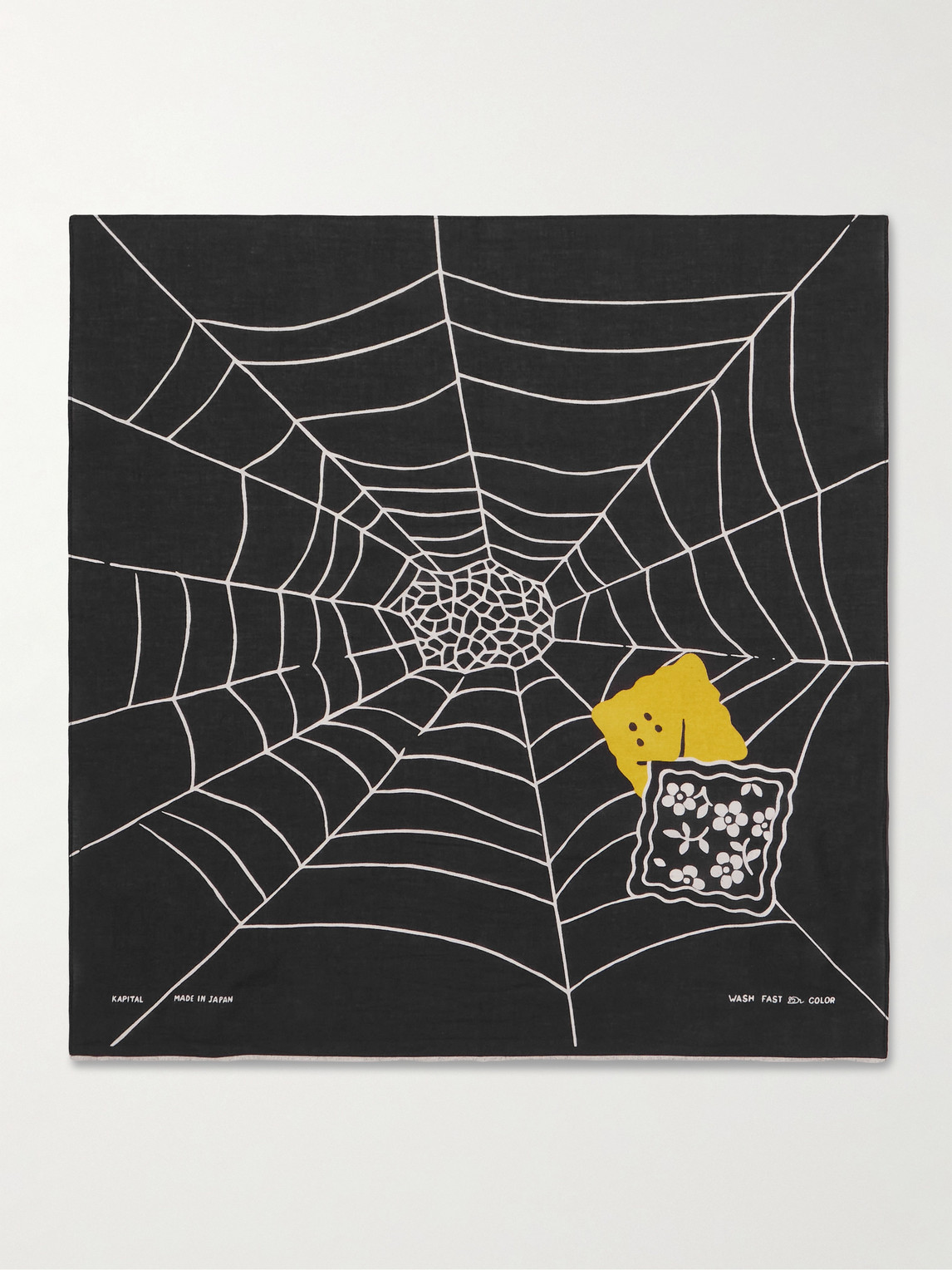 KAPITAL Fastcolor Printed Selvedge Cotton-Voile Bandana - Men