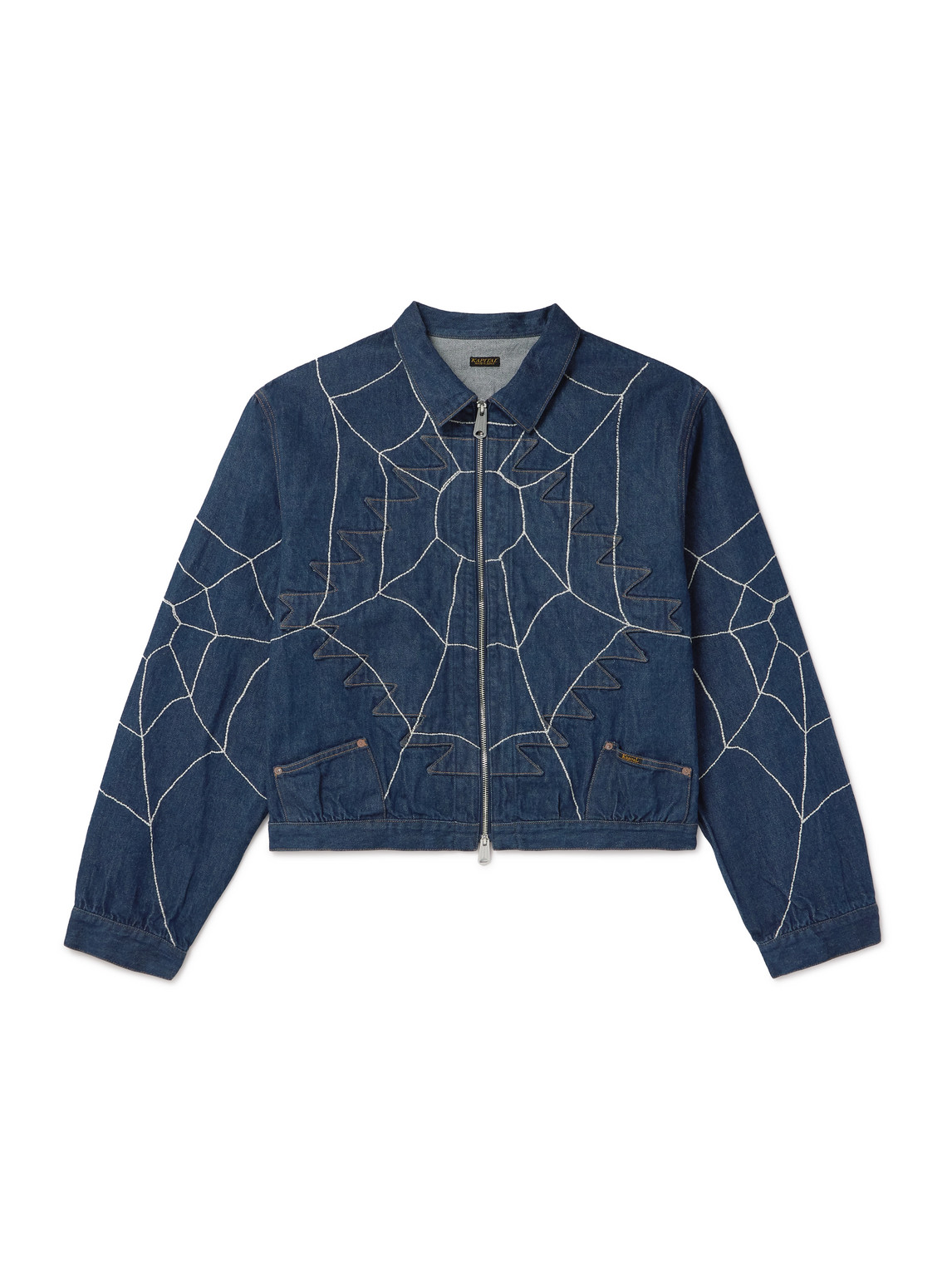 Thunderbird Embroidered Denim Blouson Jacket
