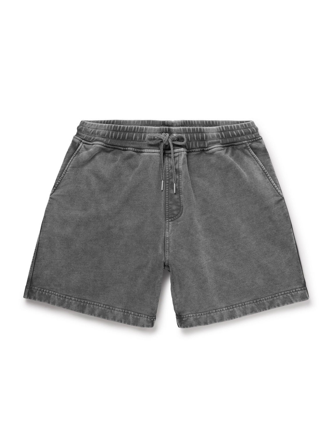 Corridor Straight-leg Garment-dyed Cotton-jersey Drawstring Shorts
