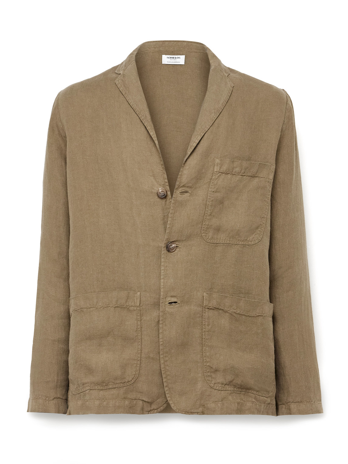 Unstructured Linen Blazer
