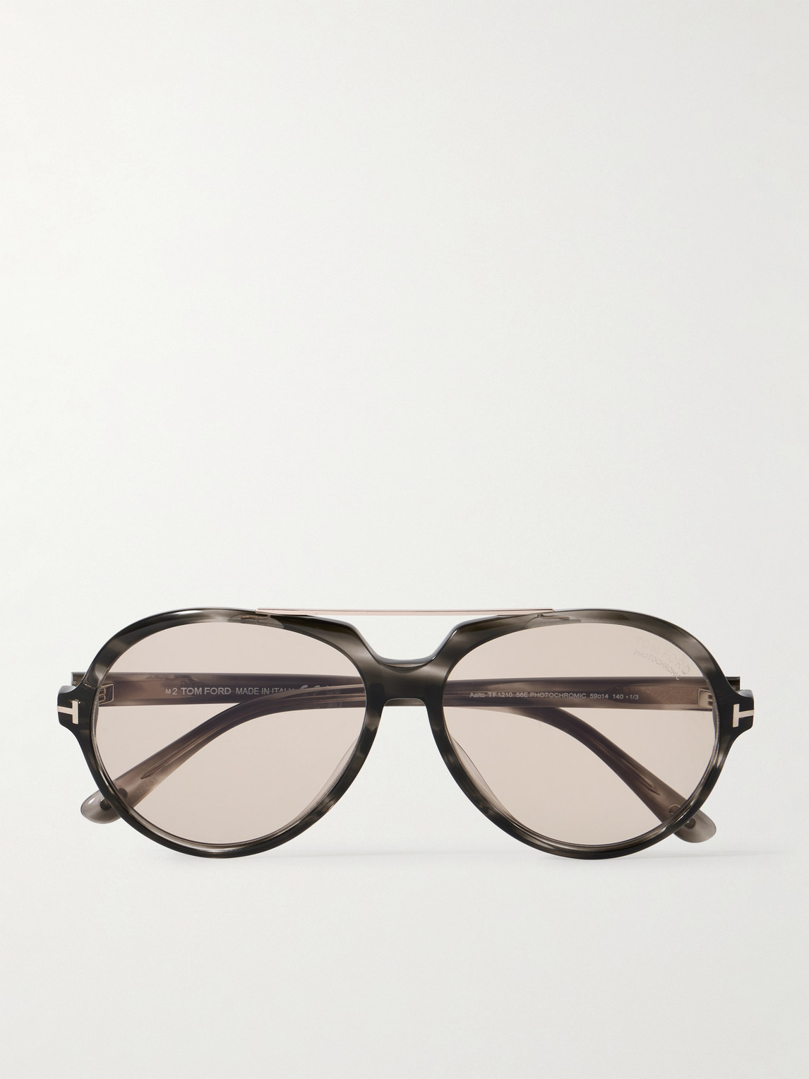 Tom Ford Aalto Aviator-style Gold-tone And Tortoiseshell Acetate Sunglasses