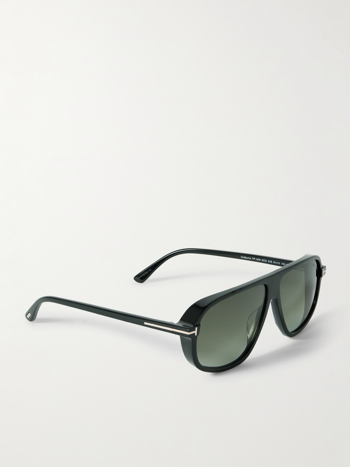 Tom Ford Guillame Aviator-style Acetate Sunglasses In Black