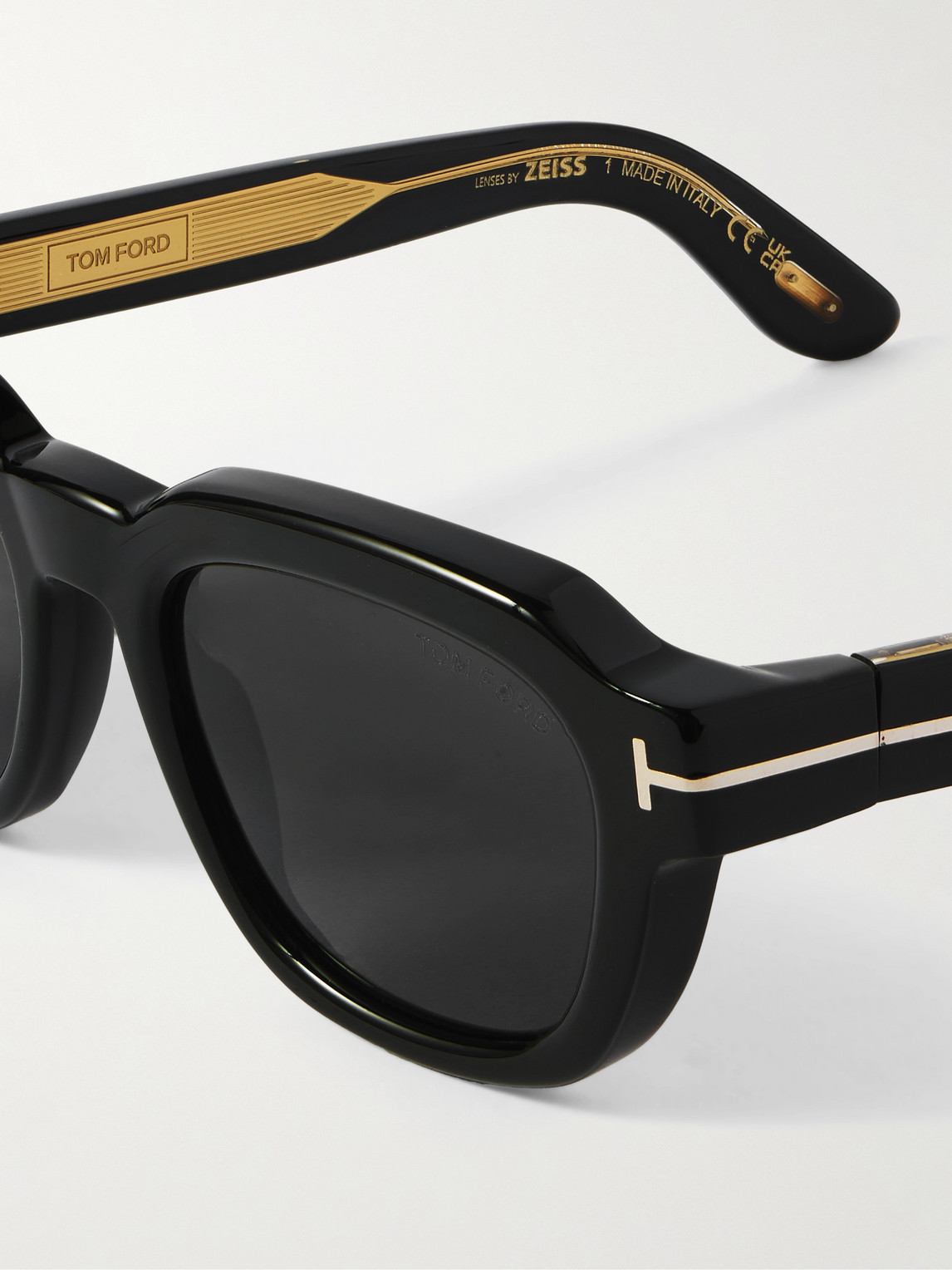 Tom Ford Icon D-frame Acetate Sunglasses In Black