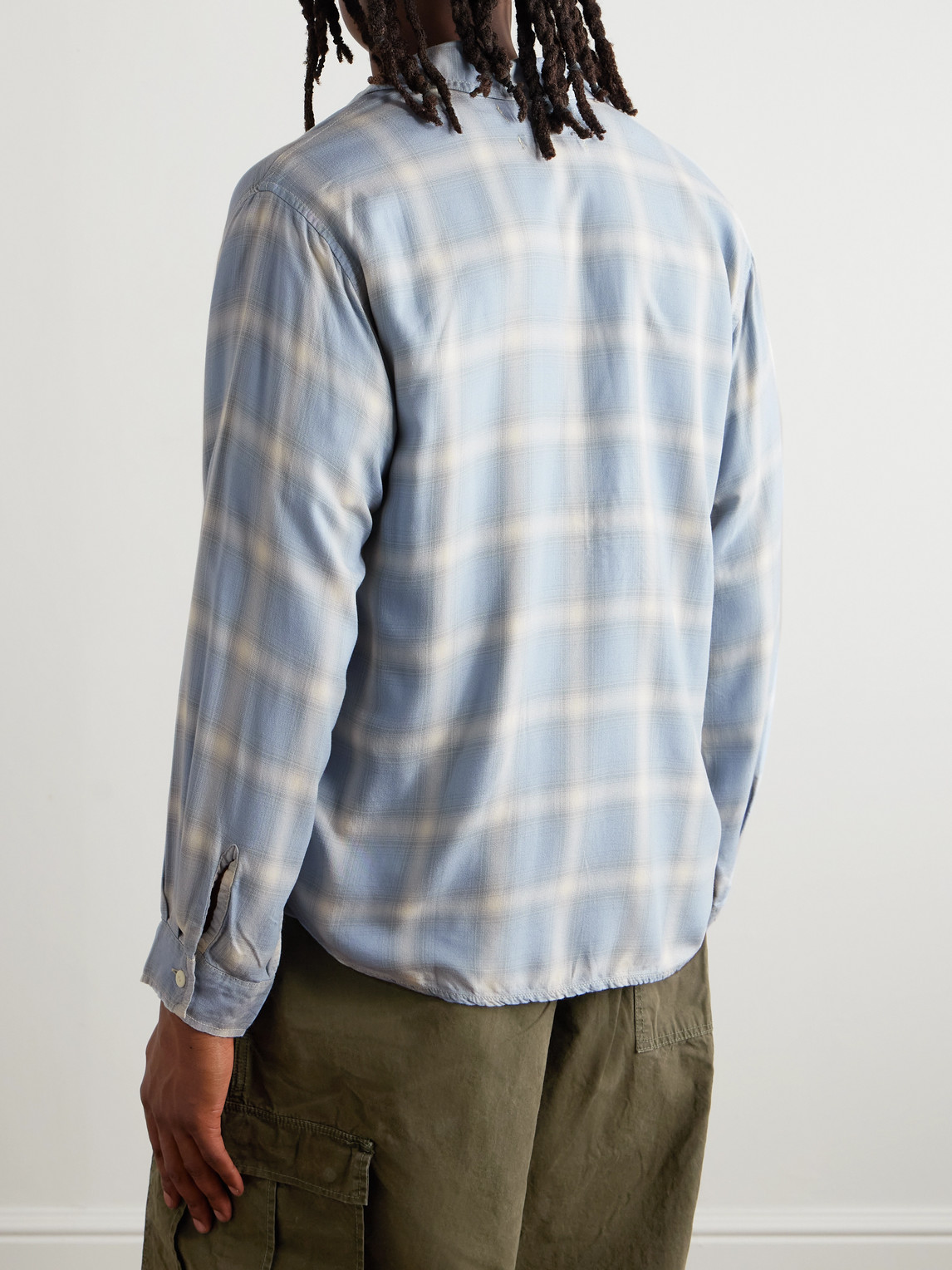 Remi Relief Convertible-collar Checked Flannel Shirt