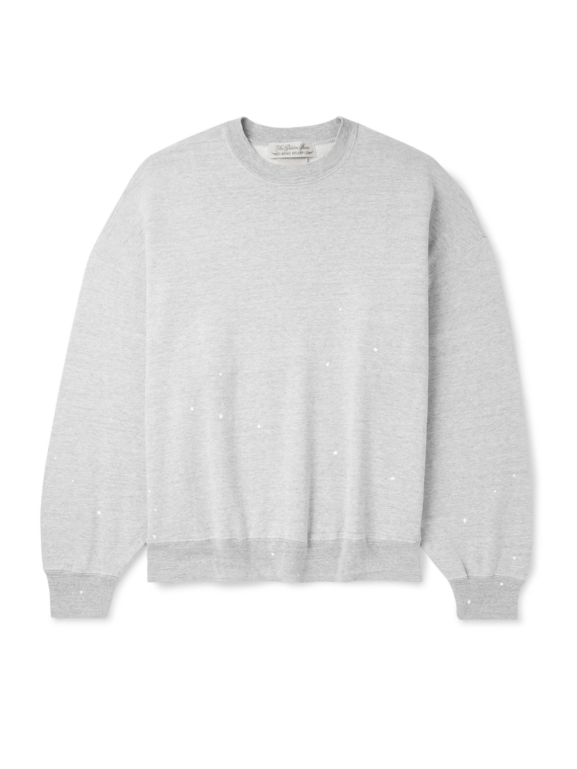 Paint-Splattered Cotton-Jersey Sweatshirt
