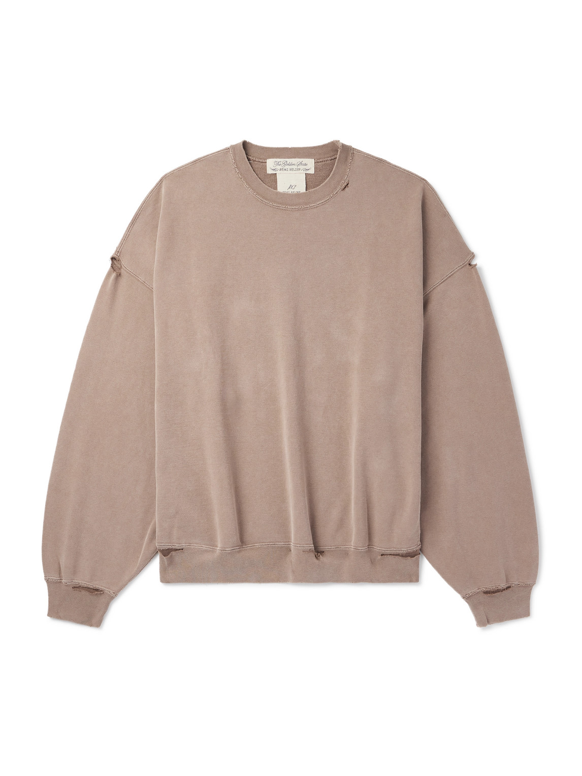 Distressed Cotton-Jersey Sweatshirt