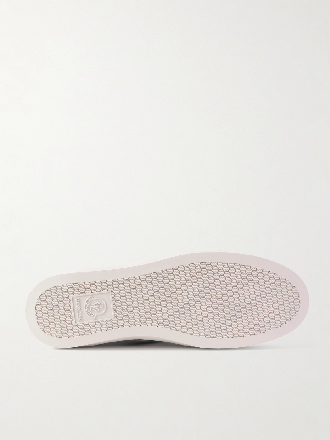 Moncler Low Top Sneakers Featuring Contrasting Panels In White
