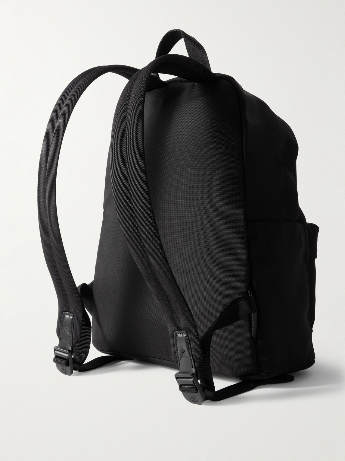 Shop Moncler Pierrick Logo-appliquéd Canvas Backpack In Black