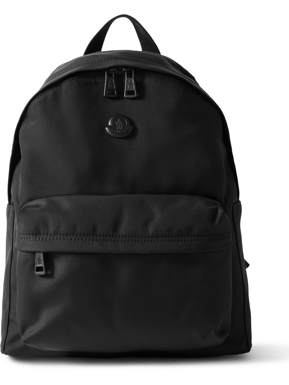 Shop Moncler Pierrick Logo-appliquéd Canvas Backpack In Black