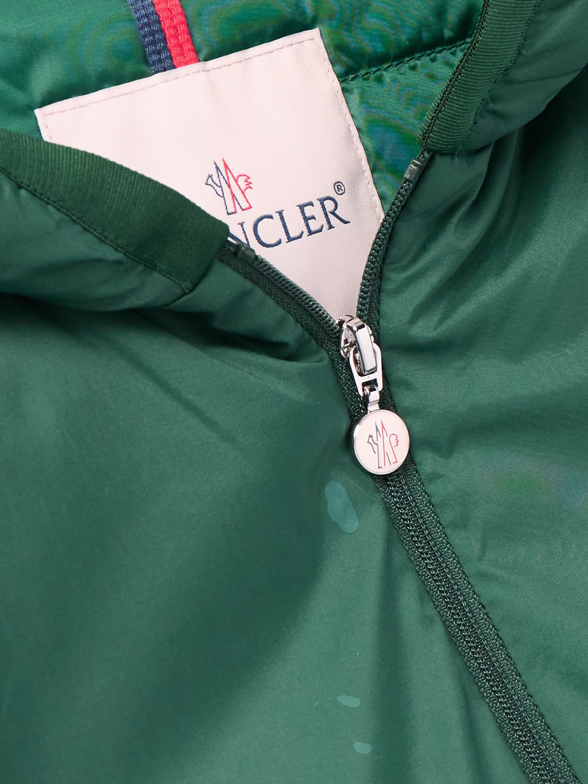 Moncler Monteynard Logo-appliquéd Nylon Hooded Down Jacket In Green