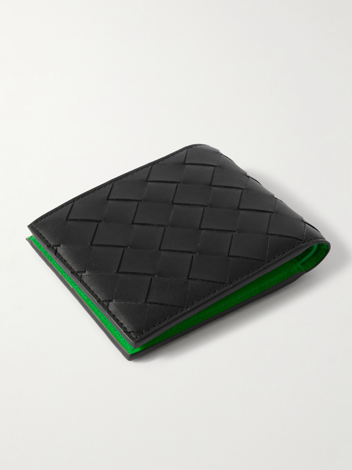 Intrecciato Leather Billfold Wallet — 2