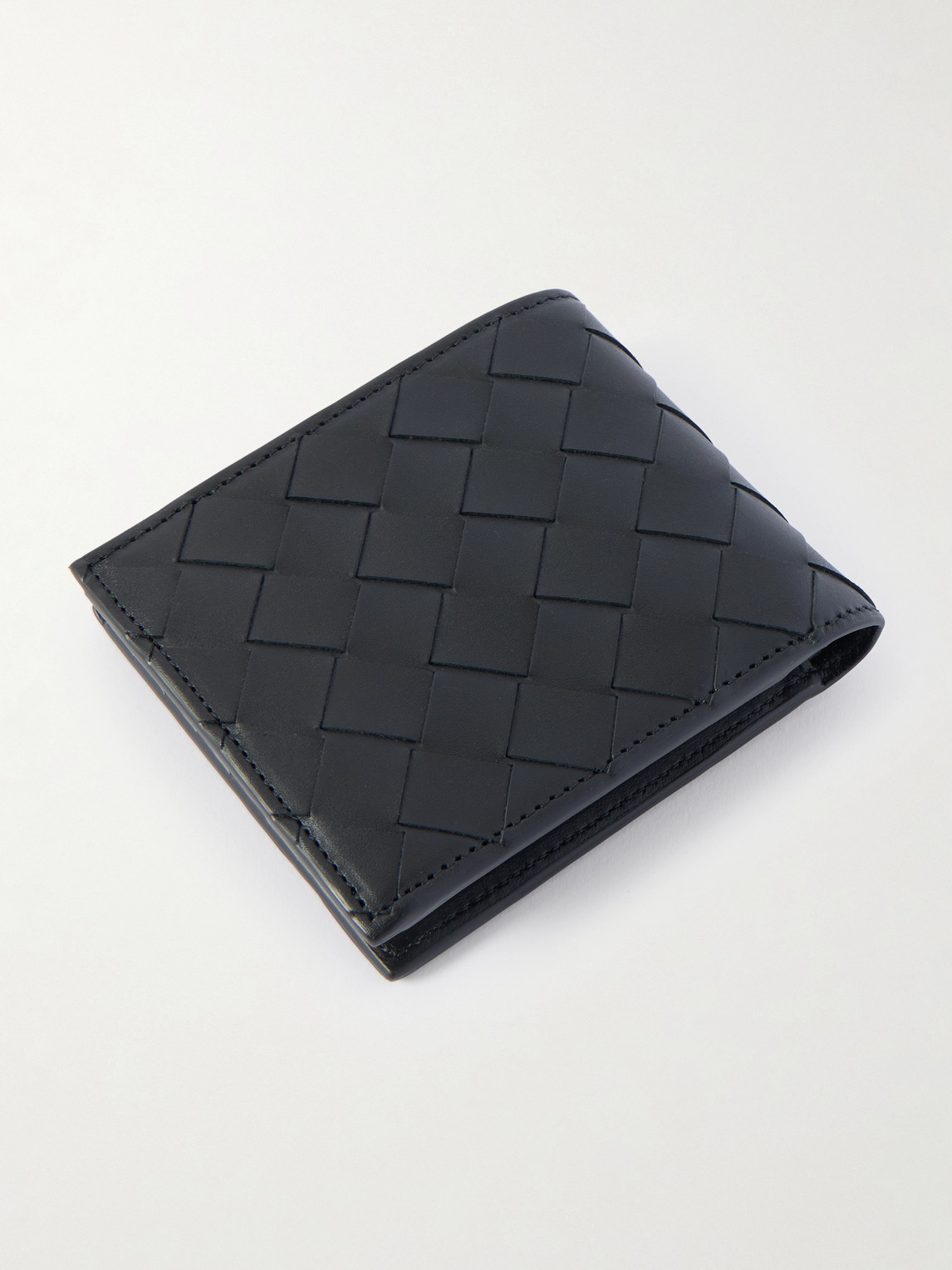 Intrecciato Leather Billfold Wallet — 2