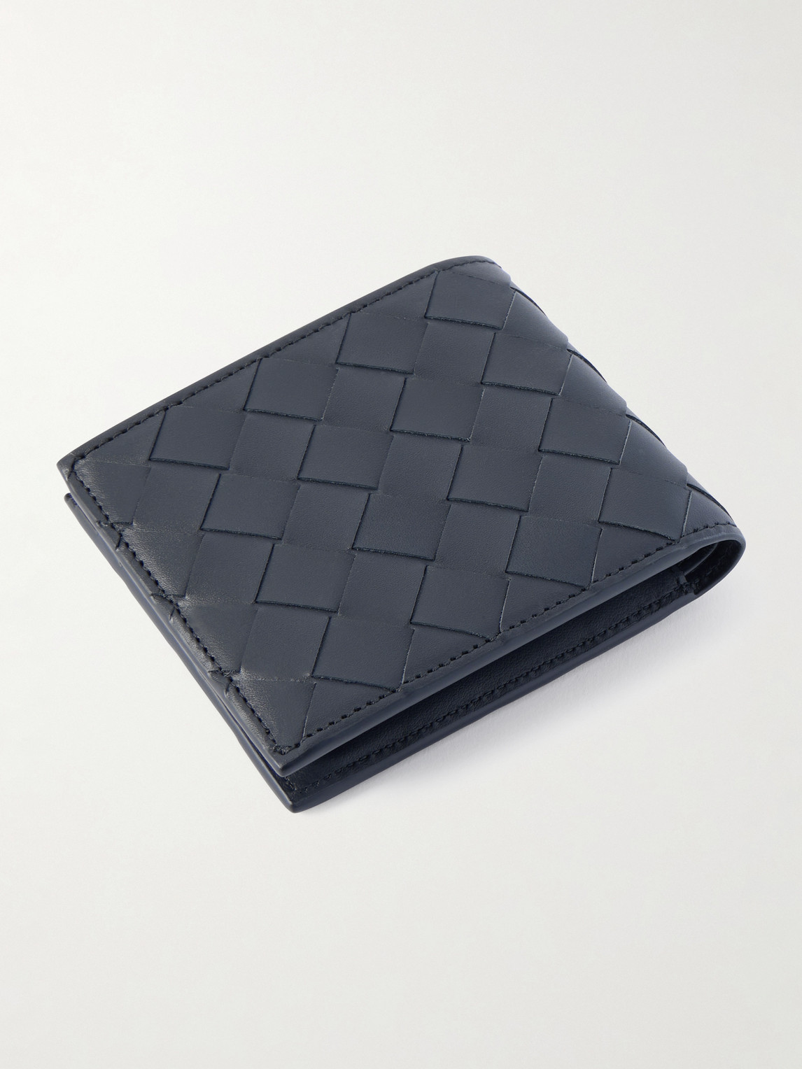 Intrecciato Leather Billfold Wallet — 2
