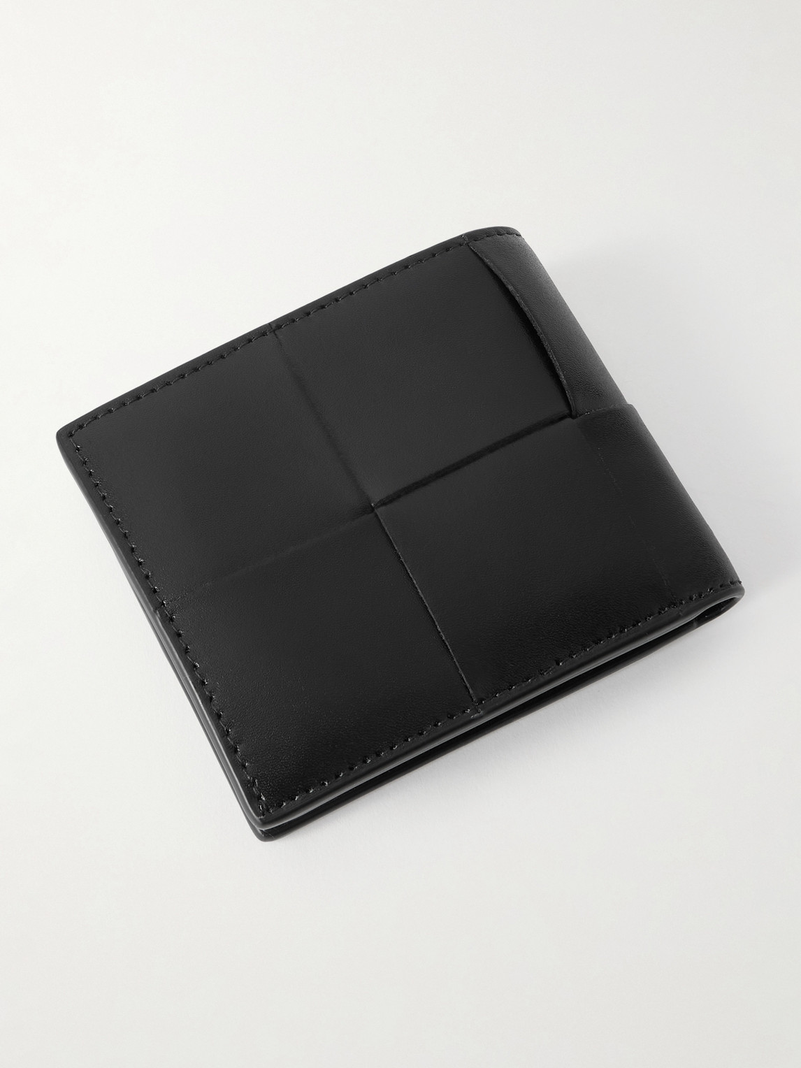 Intrecciato Leather Billfold Wallet — 2