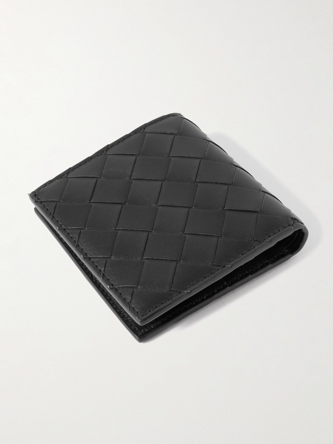 Intrecciato Leather Billfold Wallet — 2