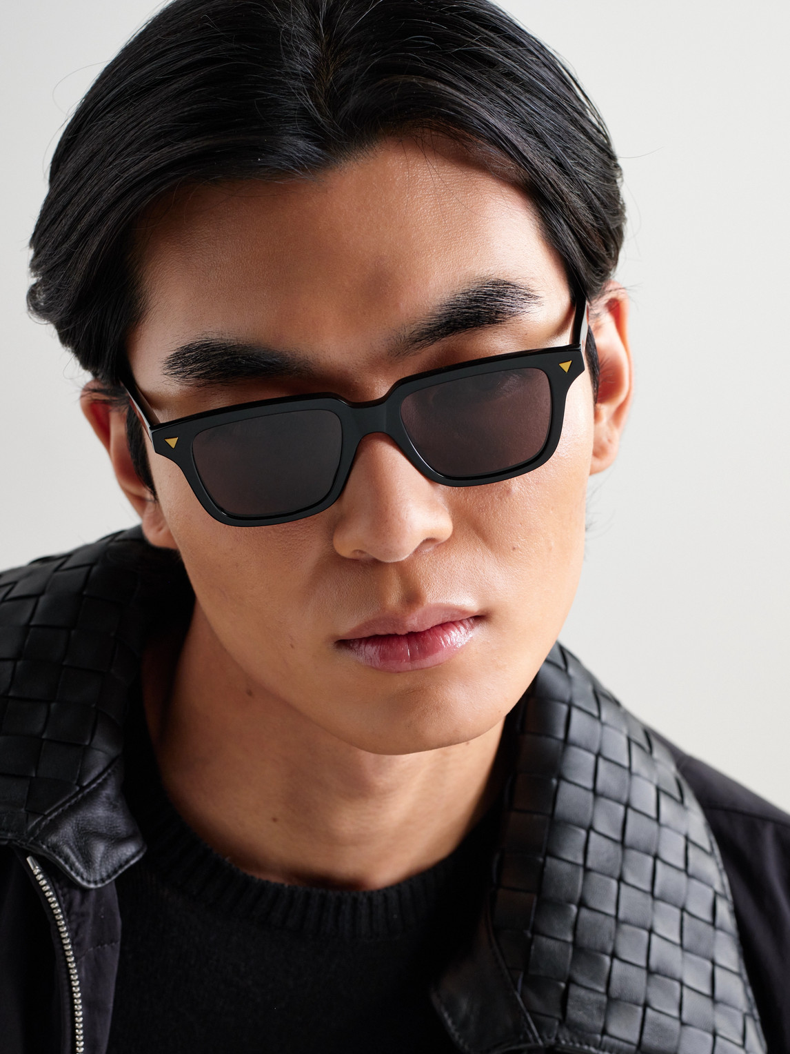 サングラス BOTTEGA VENETA Bottega Veneta Acetate Sunglasses Bottega Veneta® Women's Visor Recycled Acetate Square