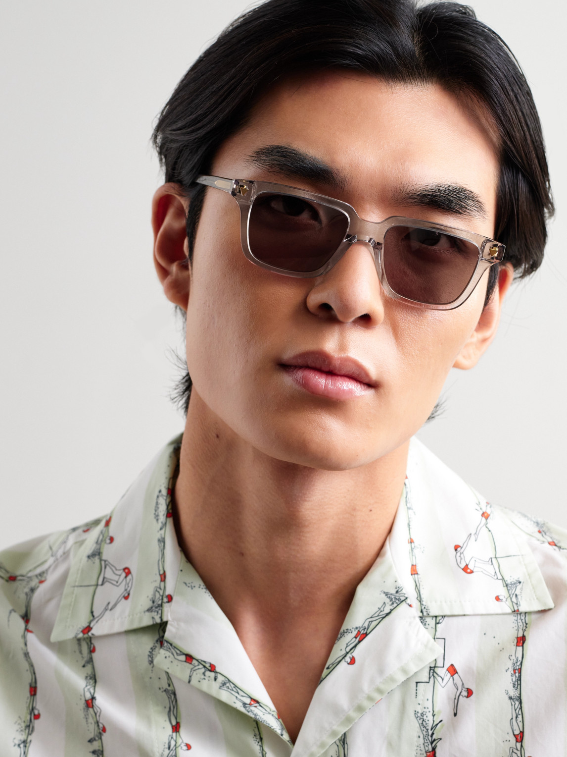 Square-Frame Recycled-Acetate Sunglasses — 2