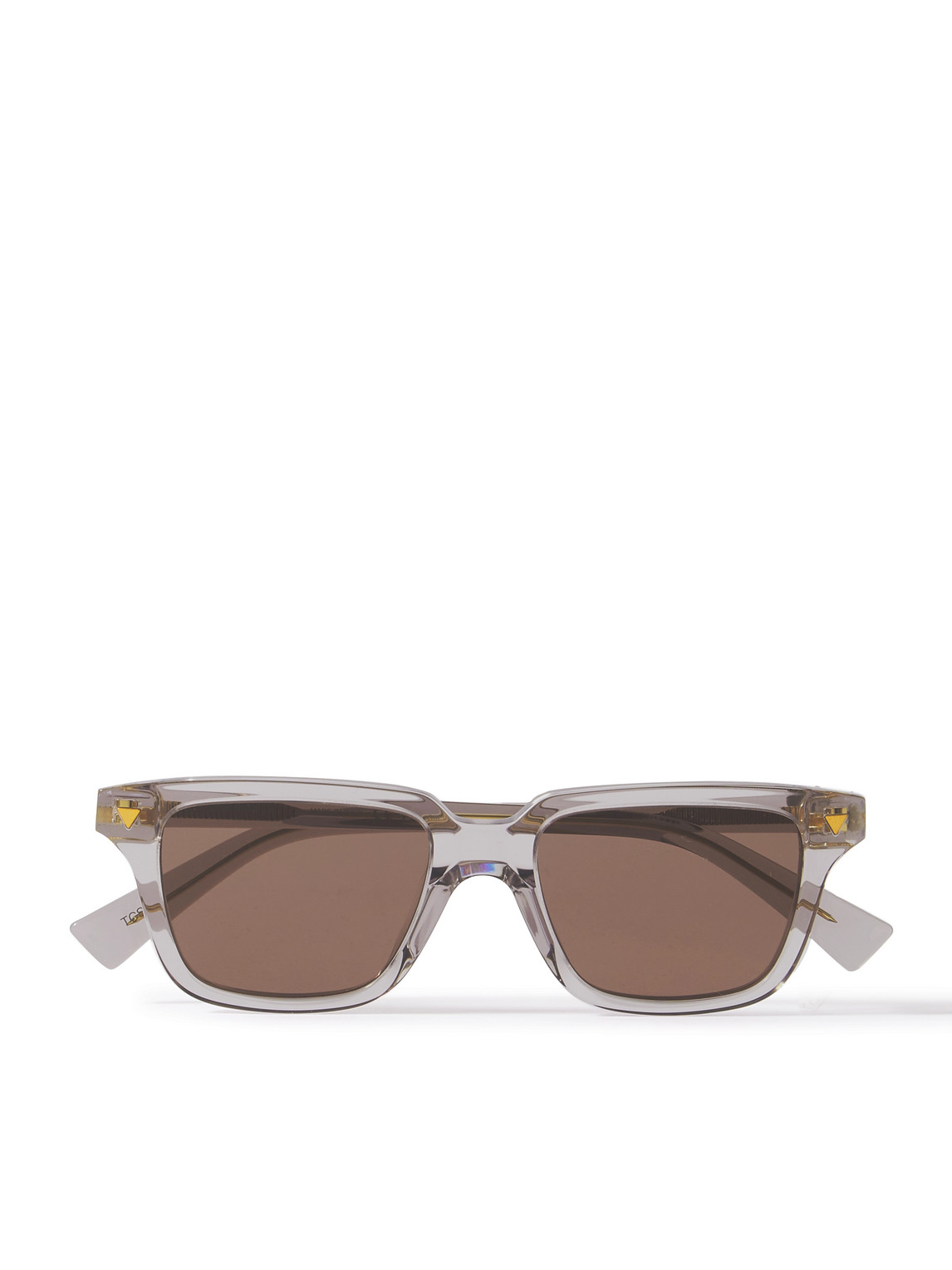 Bottega Veneta Square-frame Recycled-acetate Sunglasses In Gray