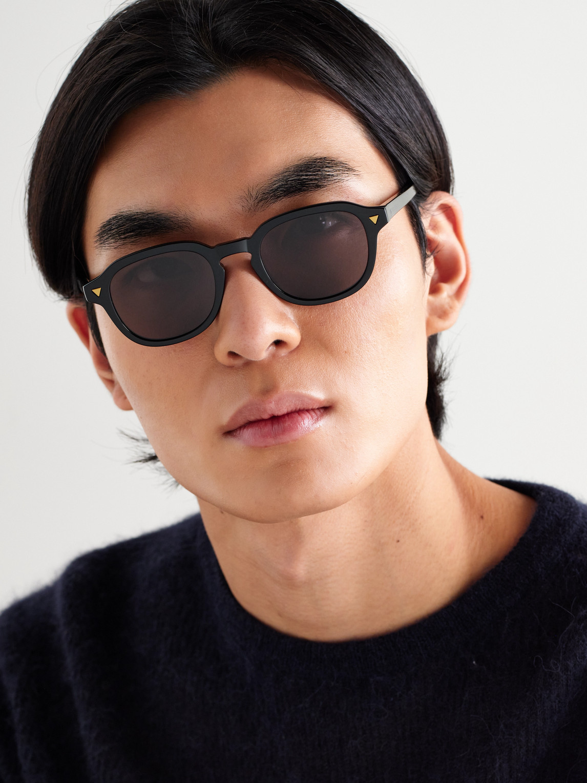 Round-Frame Recycled-Acetate Sunglasses — 2