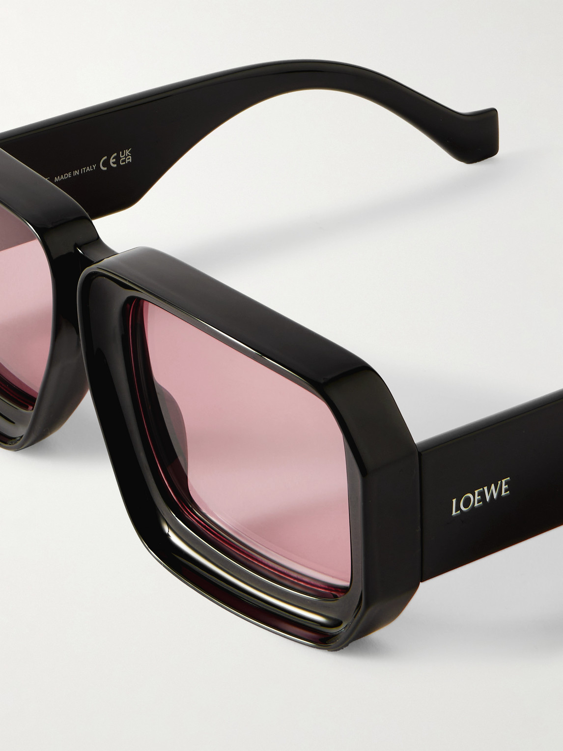 Loewe Paula's Ibiza Dive Oversized Square-frame Acetate Sunglasses In Black