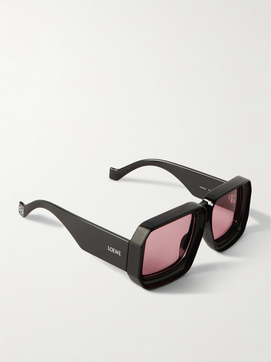 Loewe Paula's Ibiza Dive Oversized Square-frame Acetate Sunglasses In Black