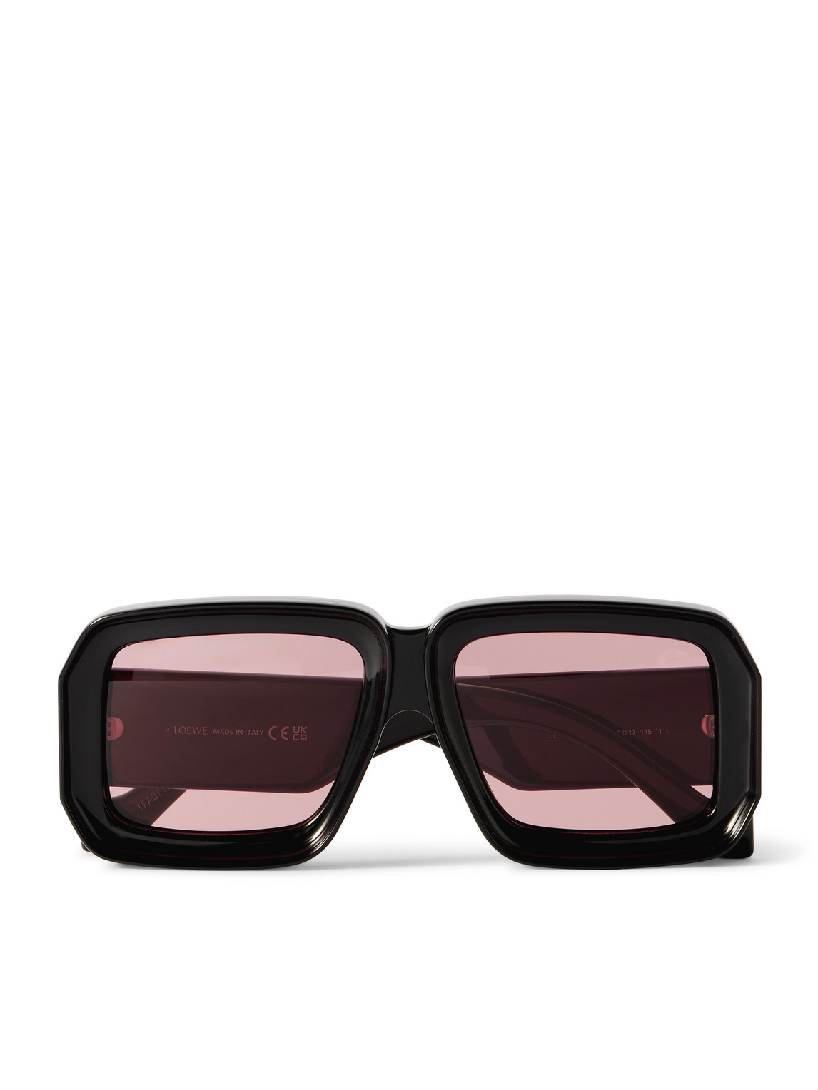 Loewe Paula's Ibiza Dive Oversized Square-frame Acetate Sunglasses In Black