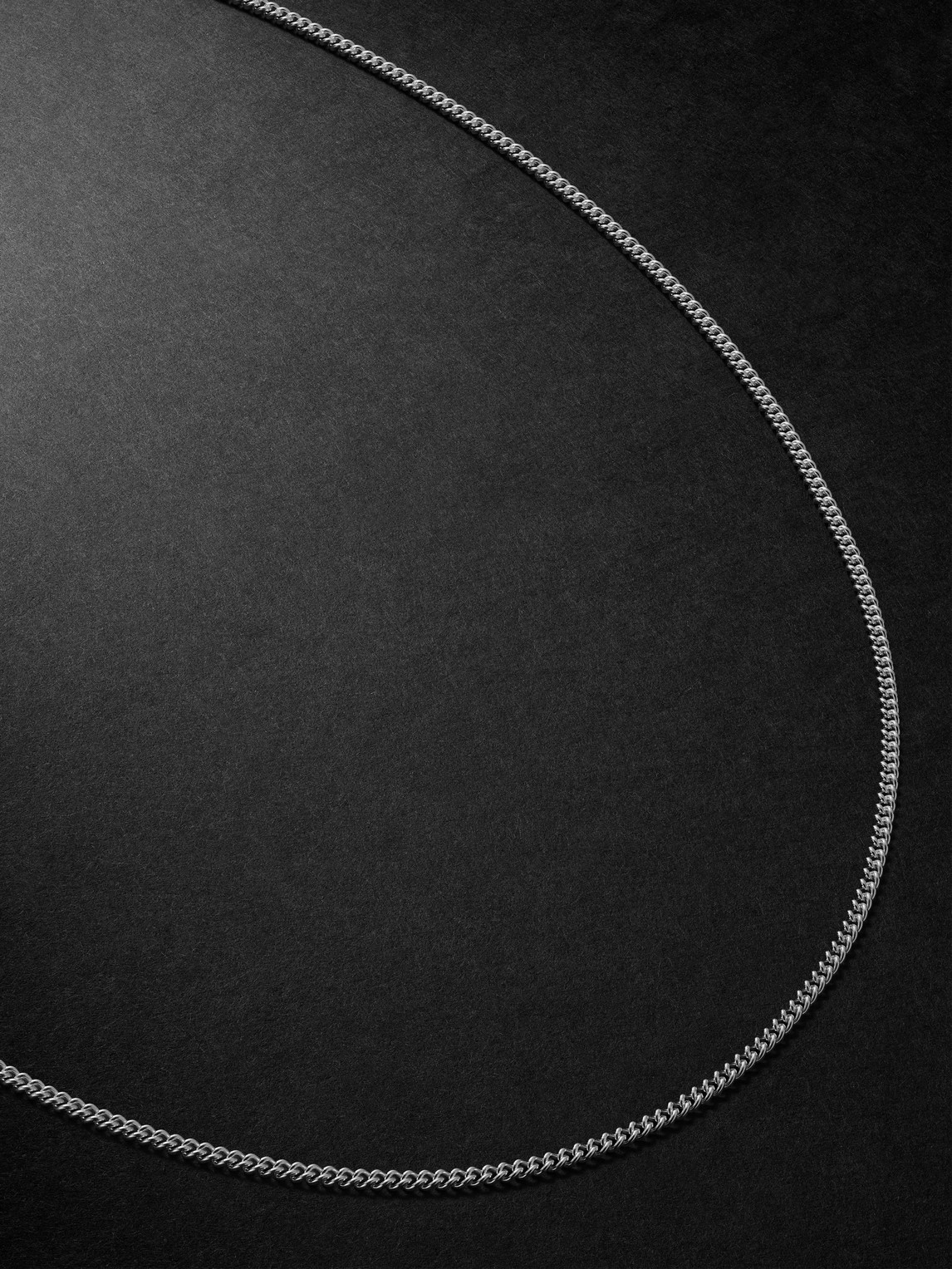 Jacquie Aiche Sterling Silver Curb Chain Necklace