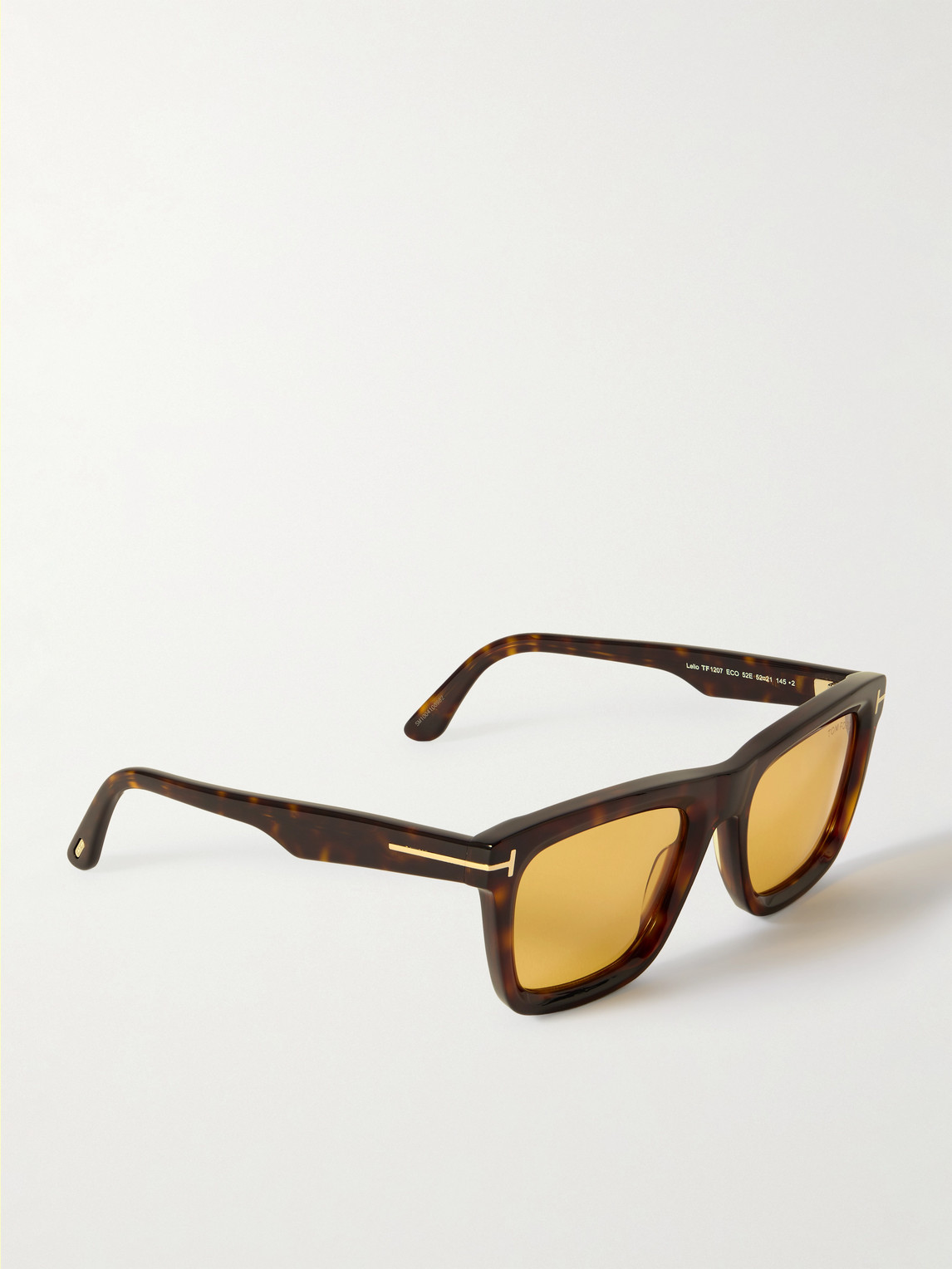 Tom Ford Mens Dark Havana Tf1208 Lelio Square-frame Acetate Sunglasses In Brown