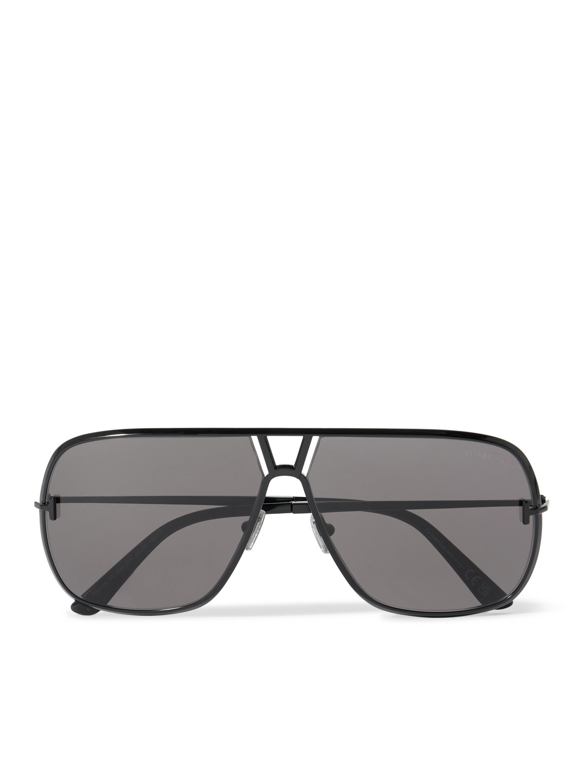 Tom Ford Stavros Aviator-style Metal Sunglasses In Black