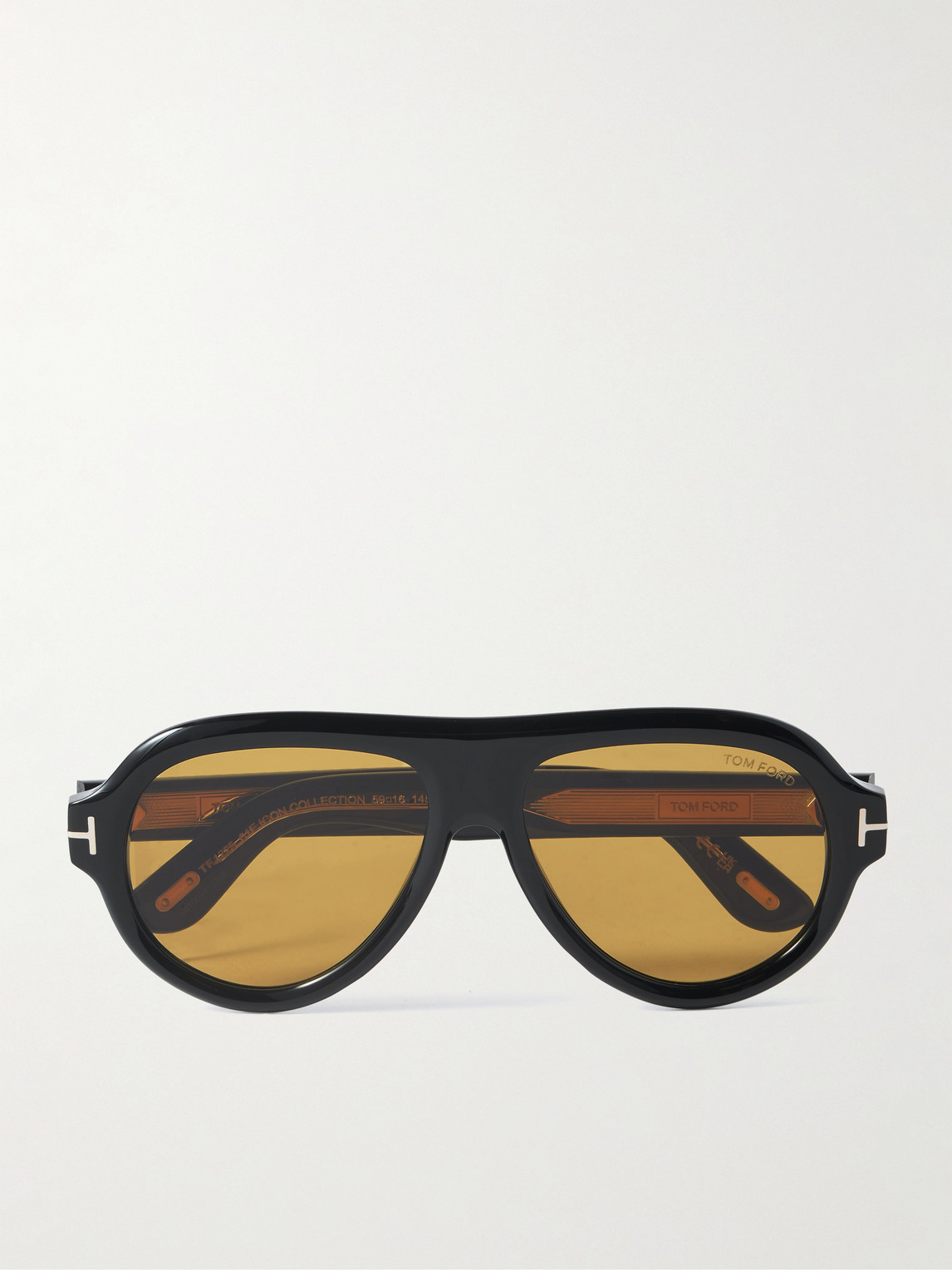Tom Ford Icon Pilot Aviator-Style Tortoiseshell Acetate Sunglasses - Men