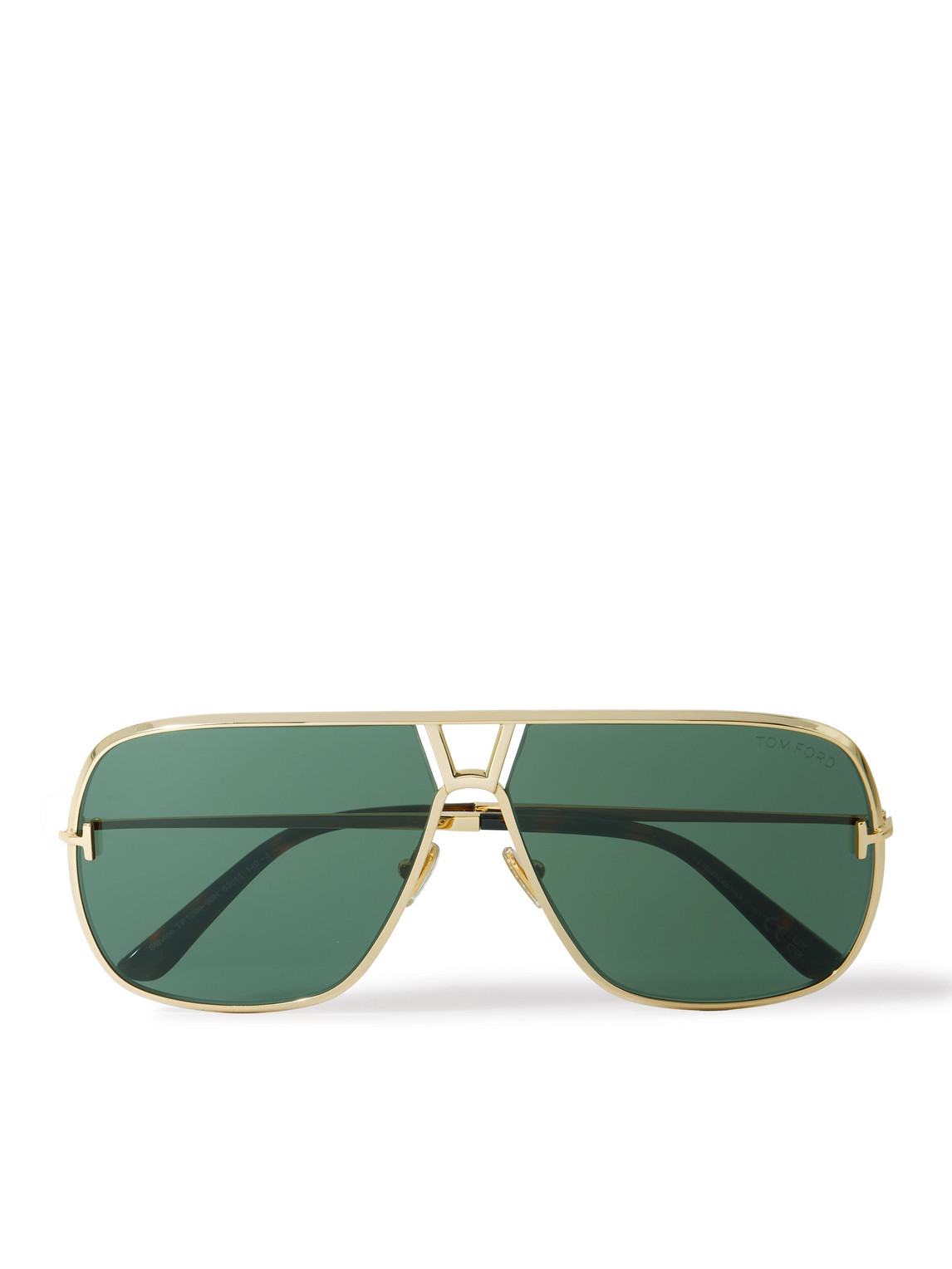 Tom Ford Stavros Aviator-style Gold-tone Sunglasses