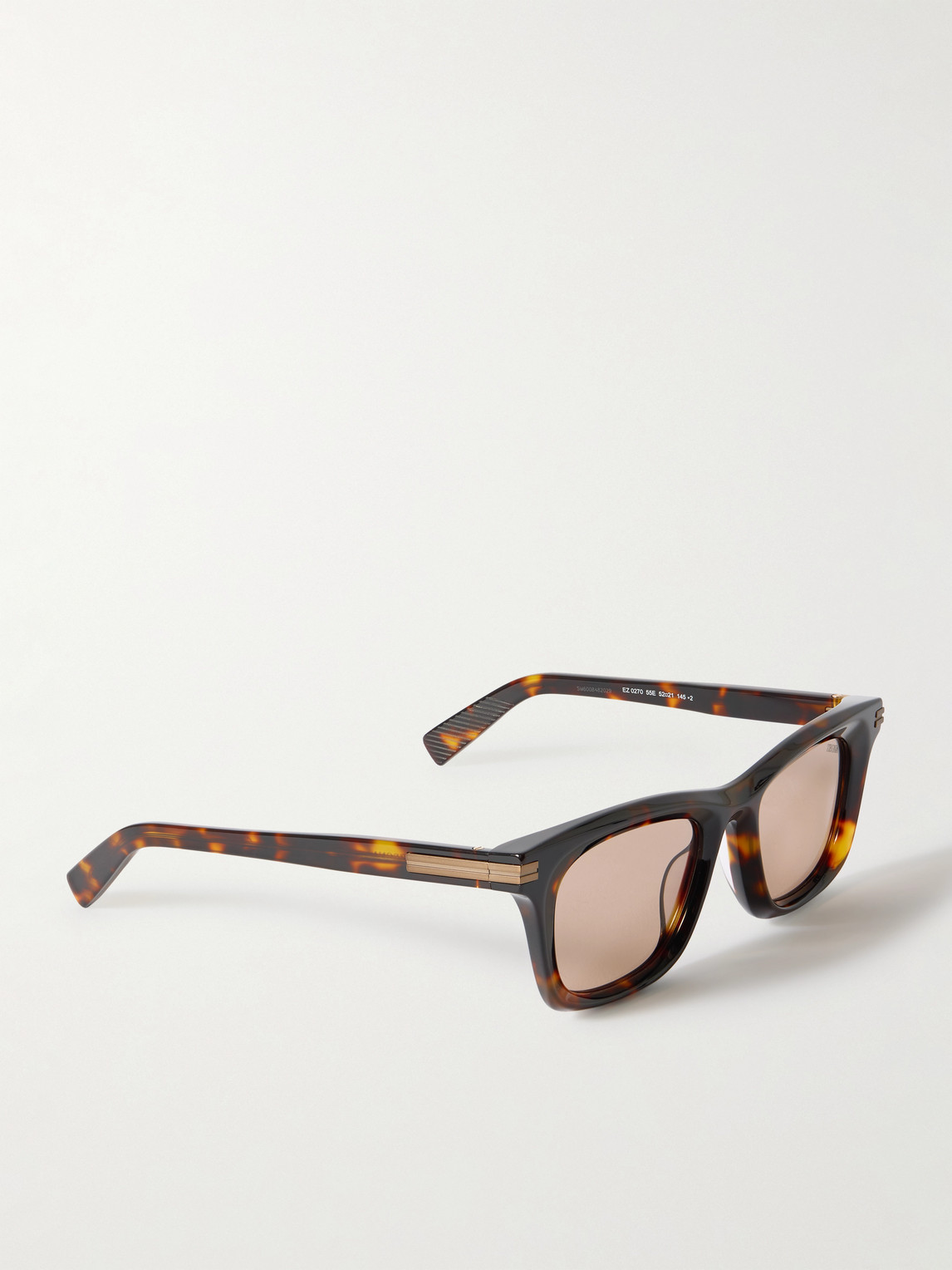 Zegna Square-frame Tortoiseshell Acetate Sunglasses In Tortoiseshell