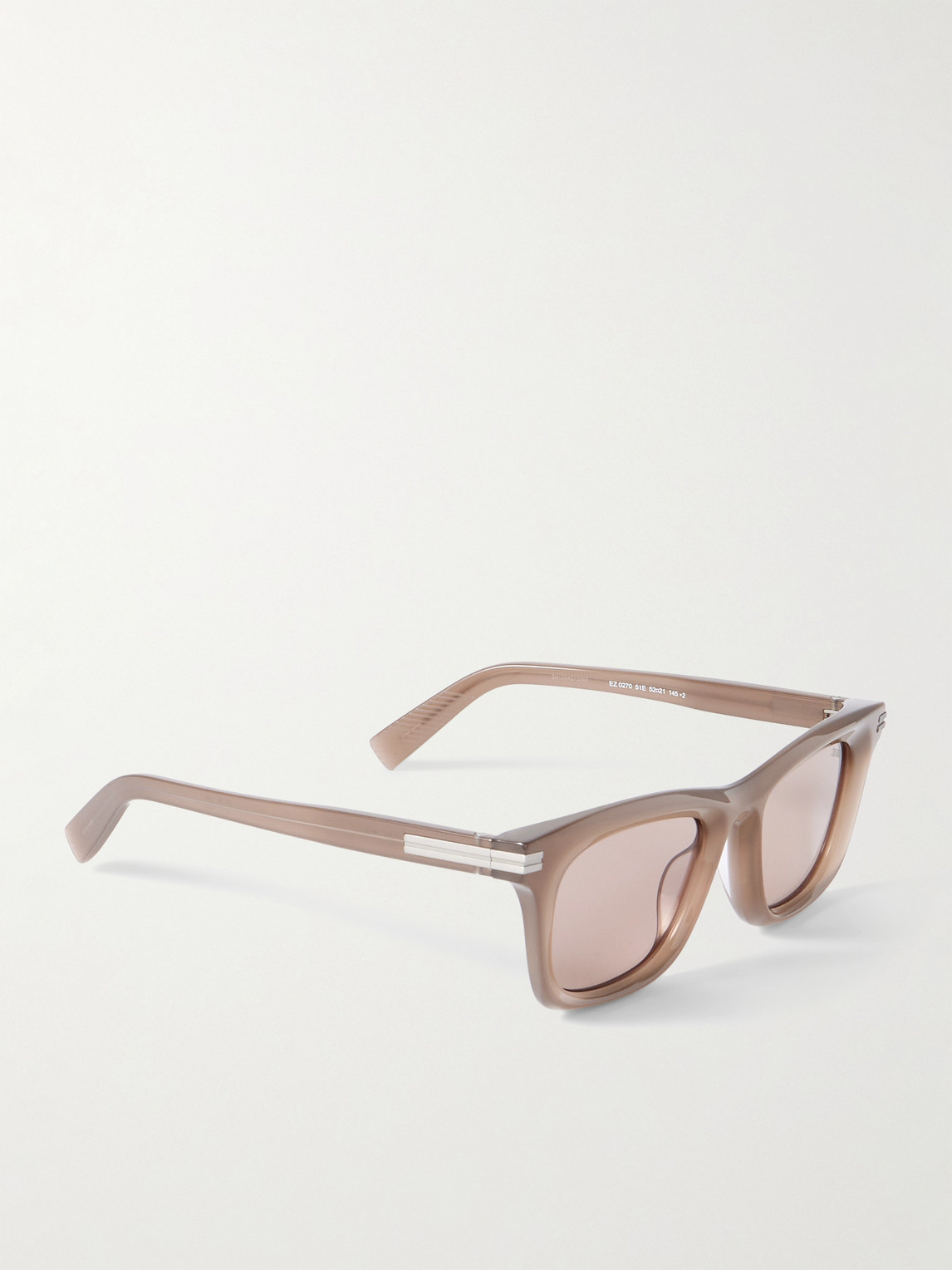  Zegna - Square-frame Acetate Sunglasses - Men - Brown 