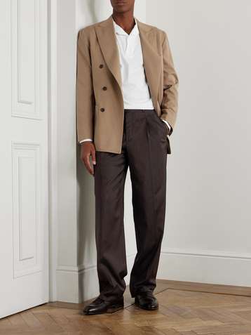 ブリオーニ Brioni】秋冬カシミヤ100％ウインドーペン柄