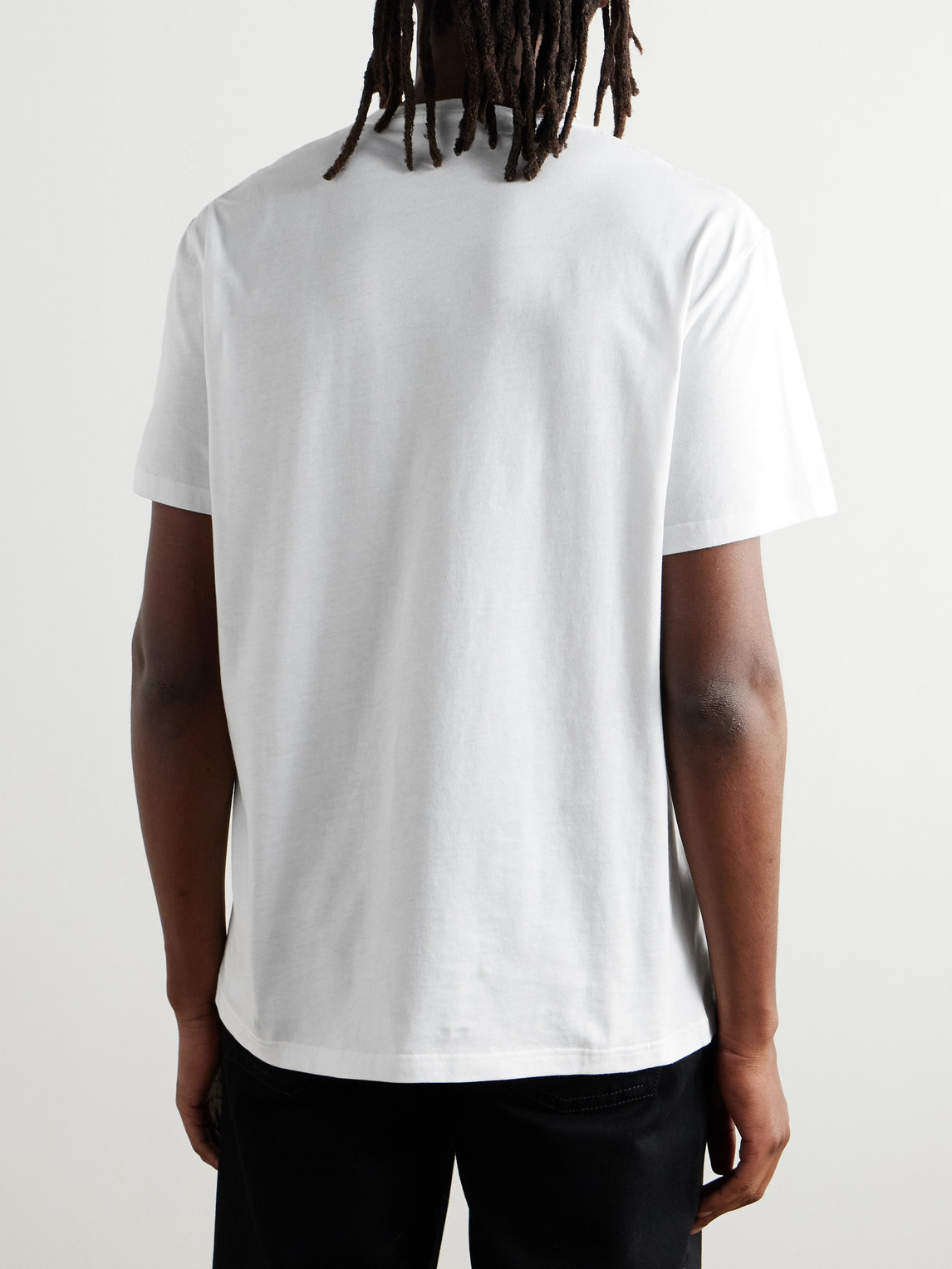 Logo-Flocked Cotton-Jersey T-Shirt