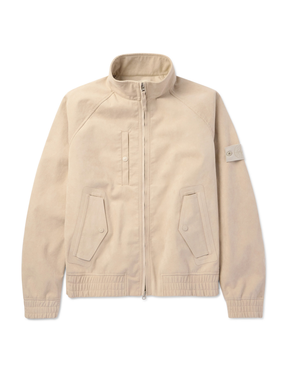 Stone Island - Ghost Logo-Appliquéd Alcantara® Bomber Jacket