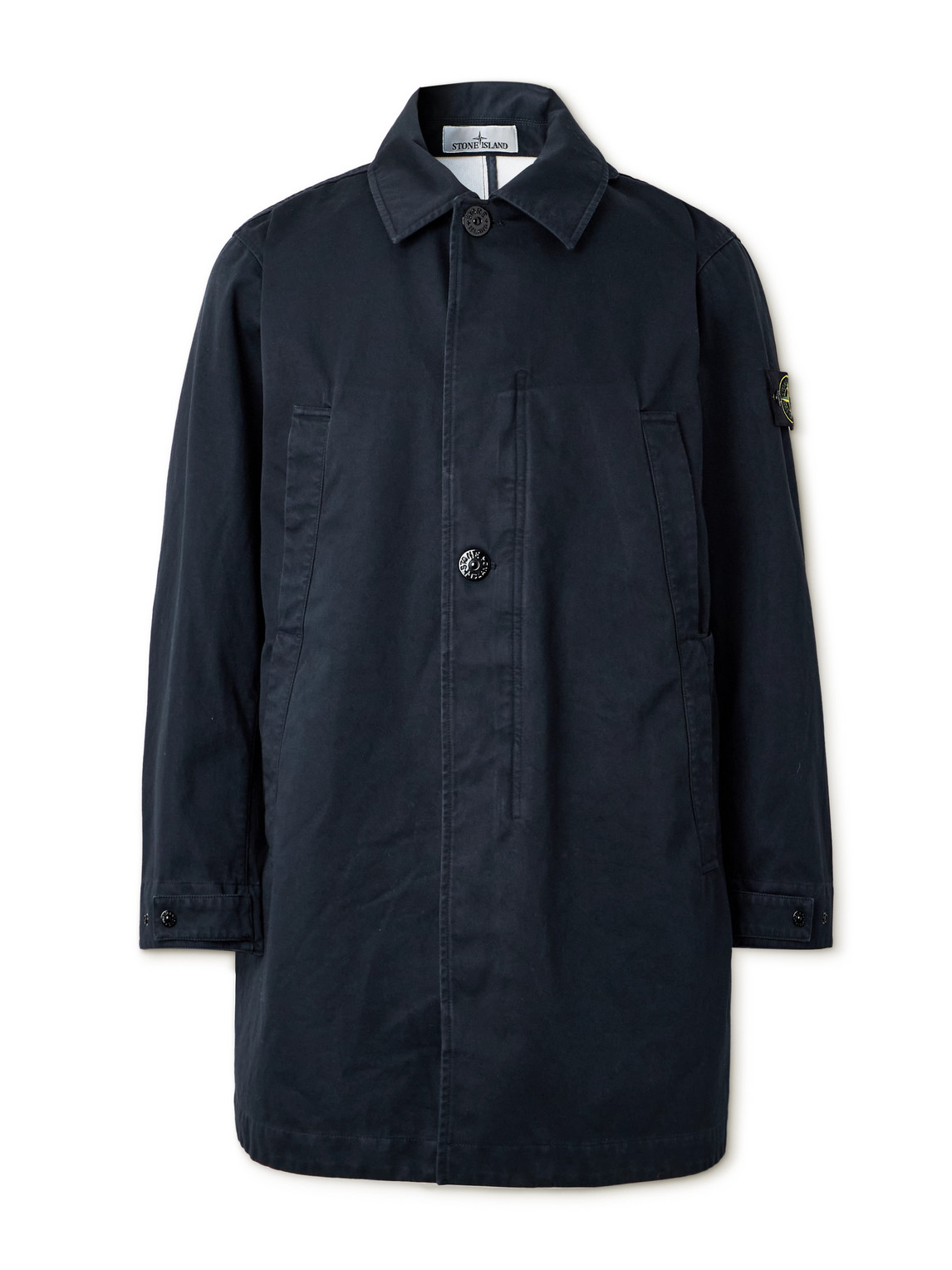 Stone Island - Garment-Dyed Organic Raso Gommato 3L Coat - Curated